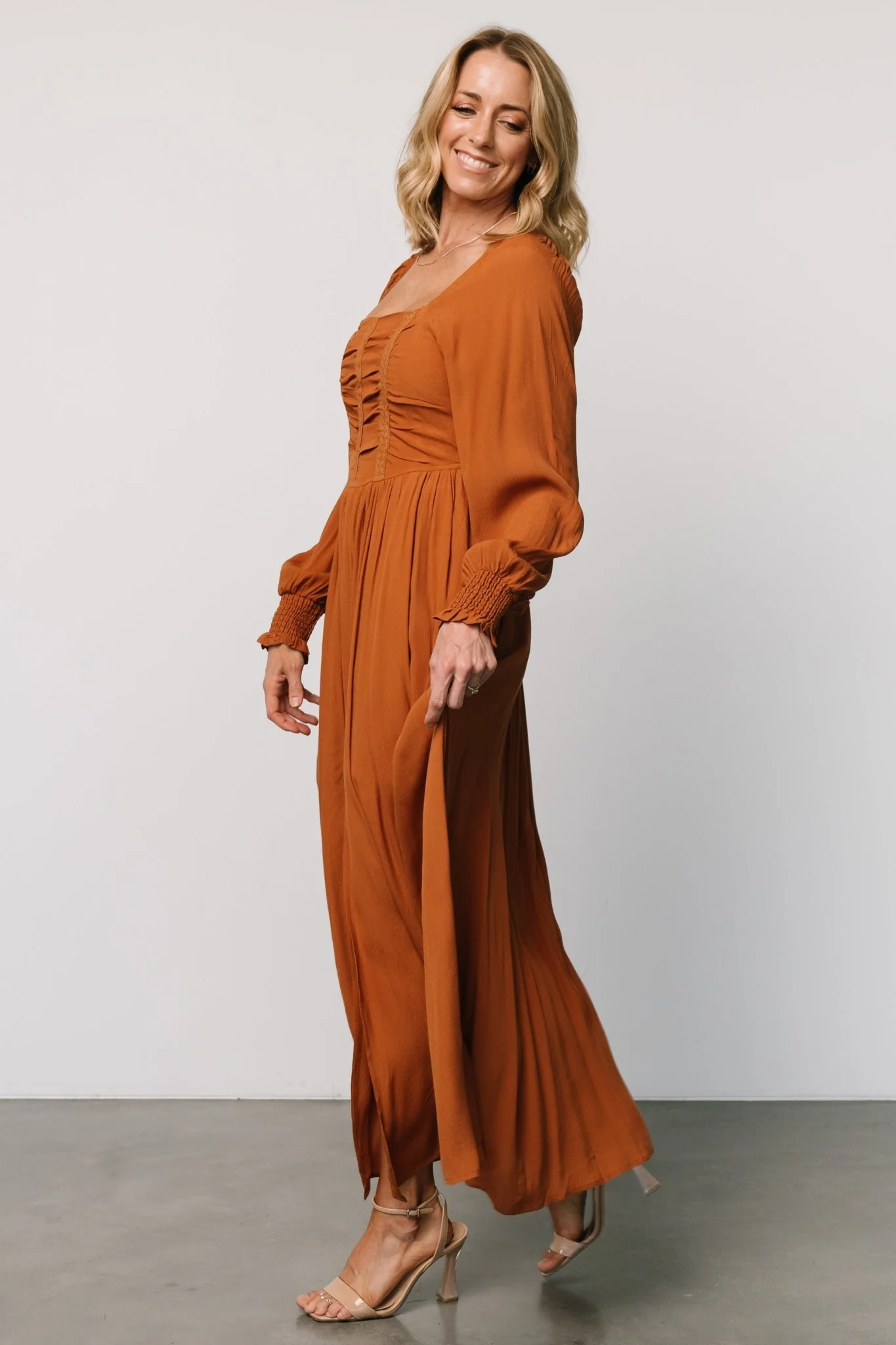 Maddalena Maxi Dress | Camel
