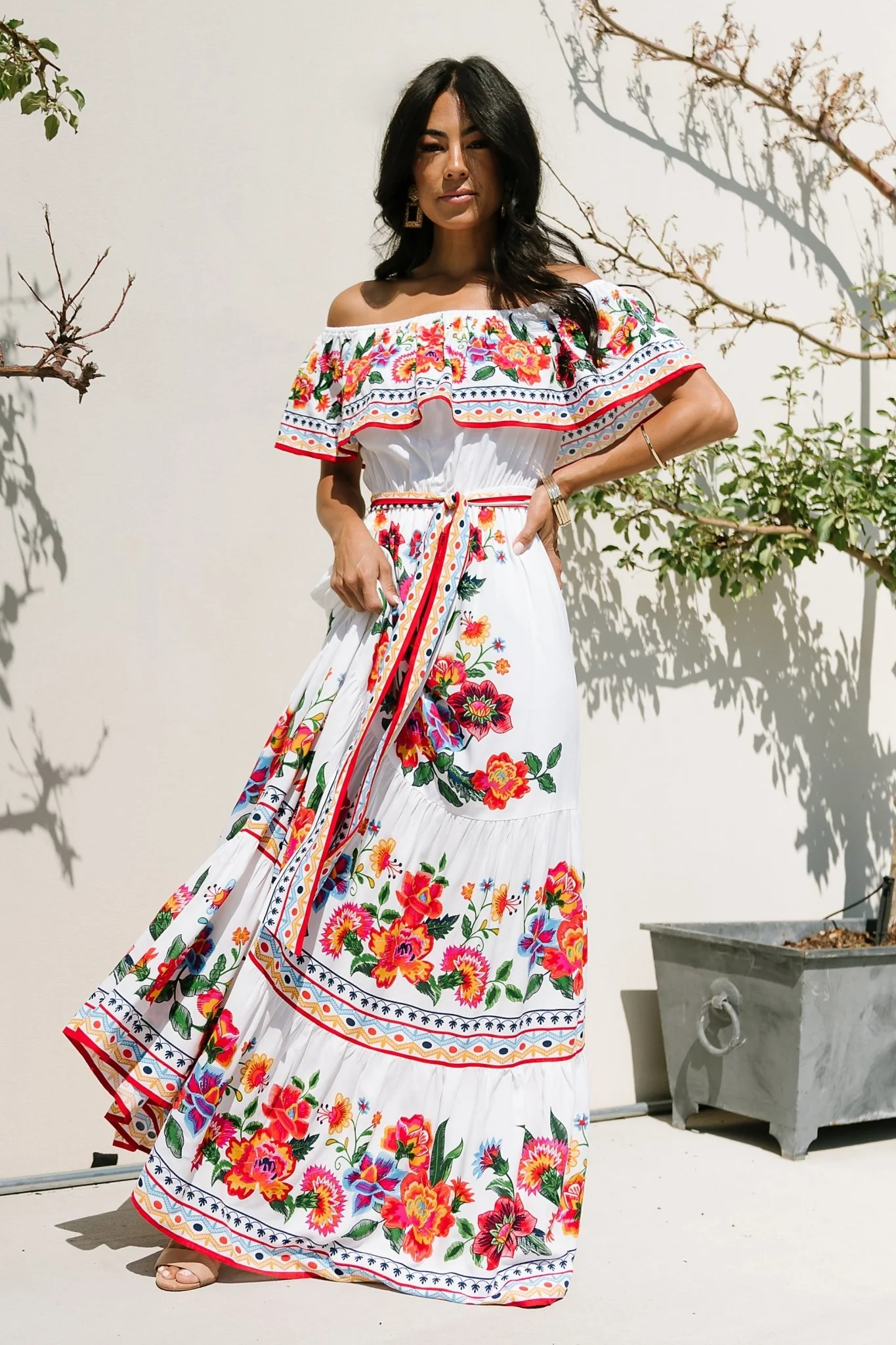 Alejandra Maxi Dress | Ivory Multi Floral