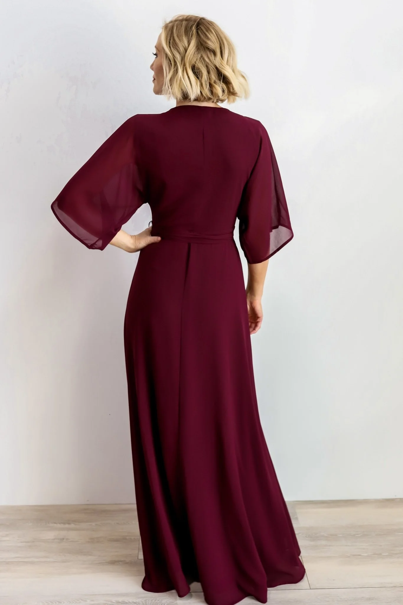 Lilly Wrap Maxi Dress | Burgundy