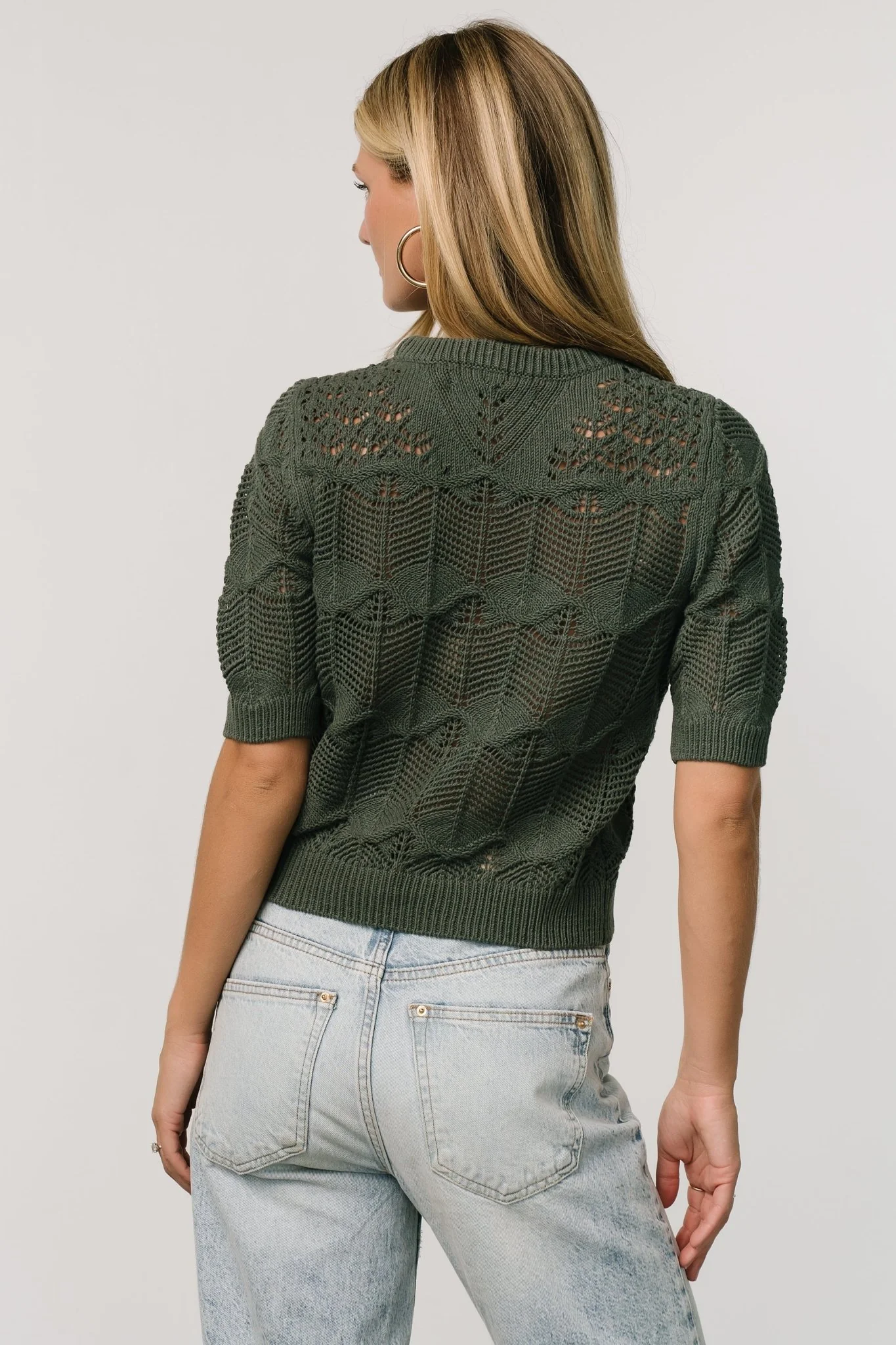 Josella Knit Top | Winter Green