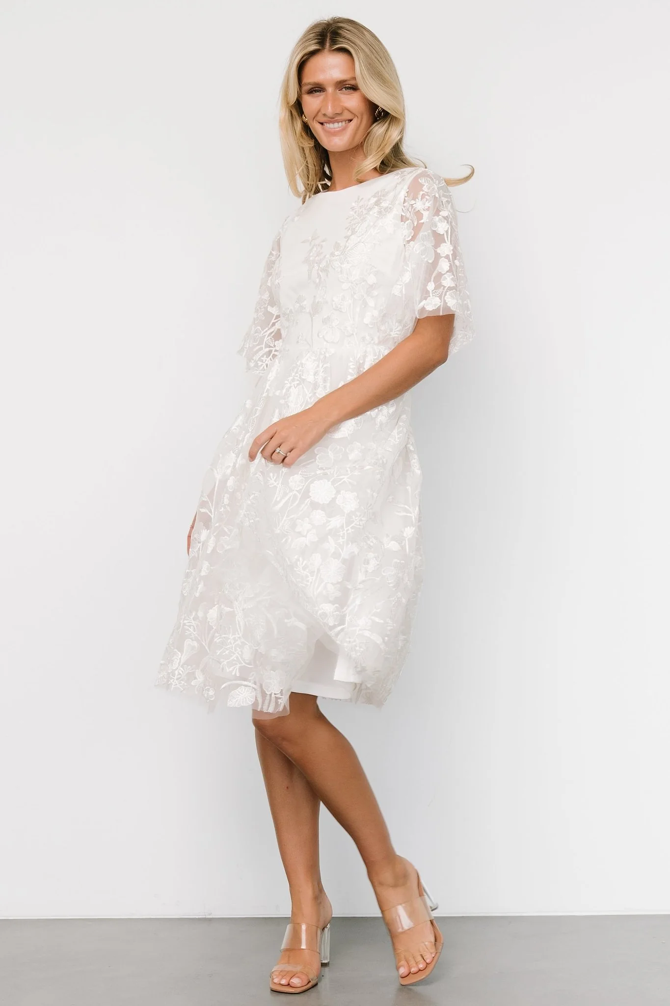 Duchess Tulle Dress | White Garden
