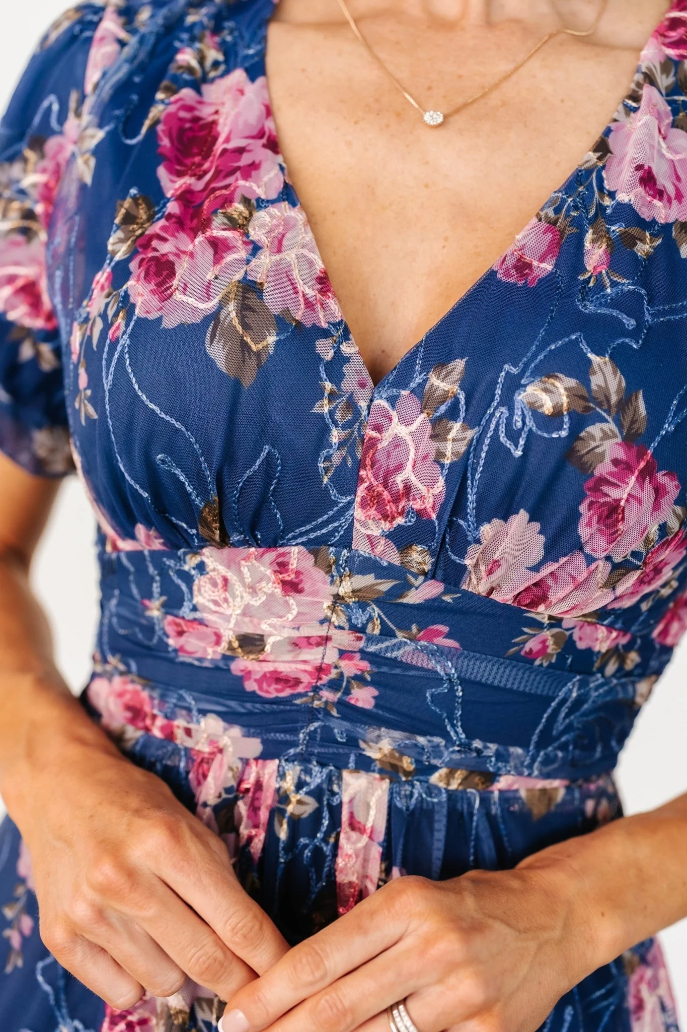 Ardley Maxi Dress | Navy + Pink Floral