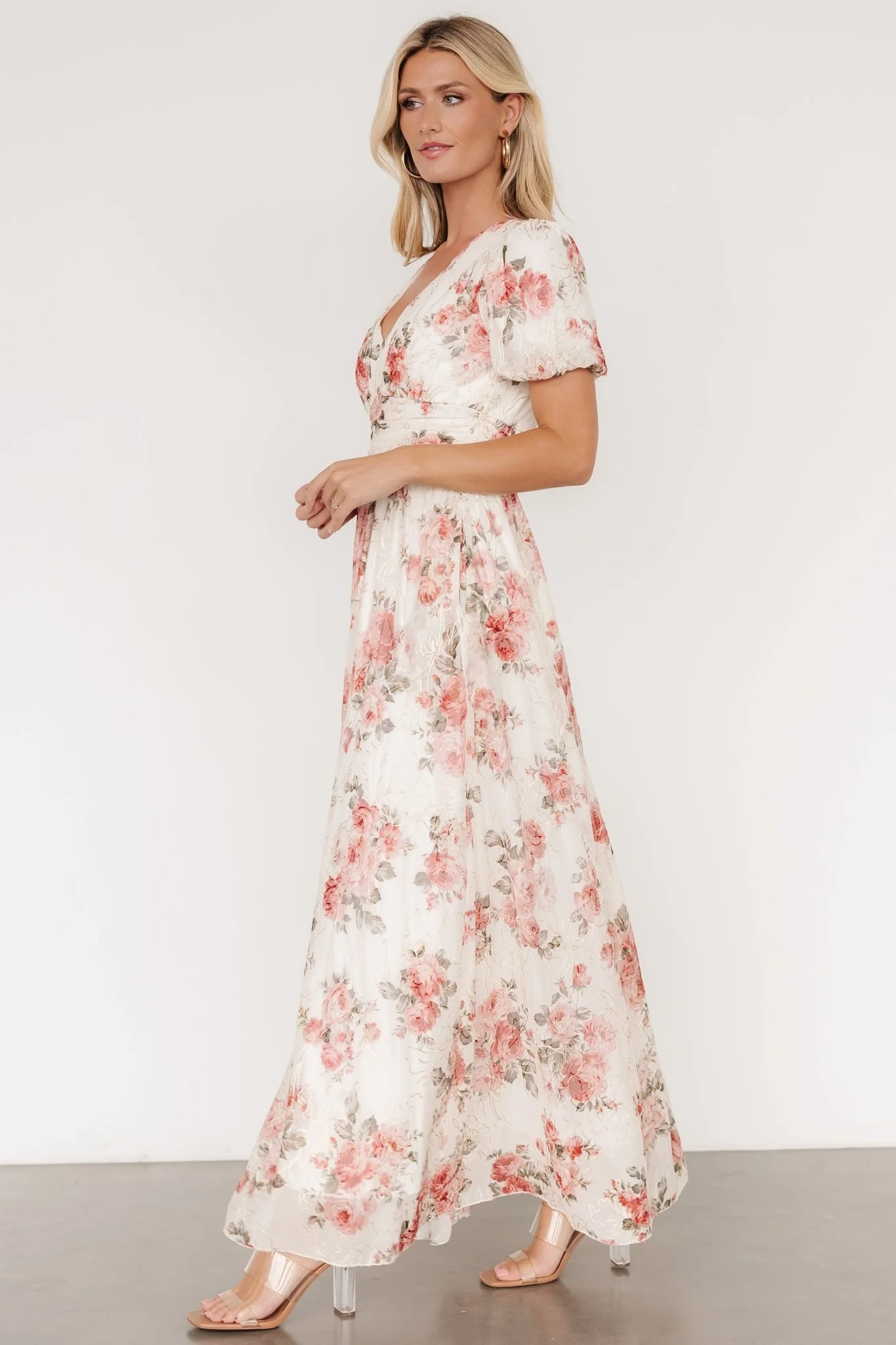Ardley Maxi Dress | Cream + Rose Floral