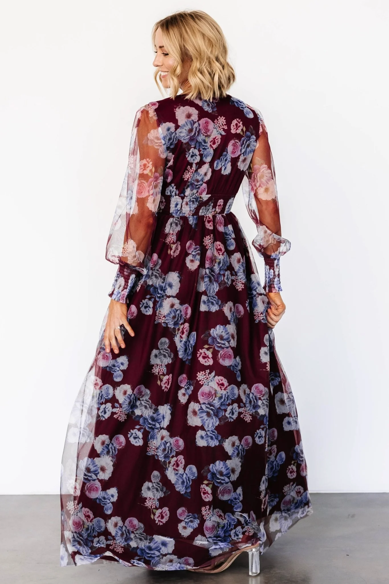 Layla Tulle Maxi Dress | Mulberry Floral