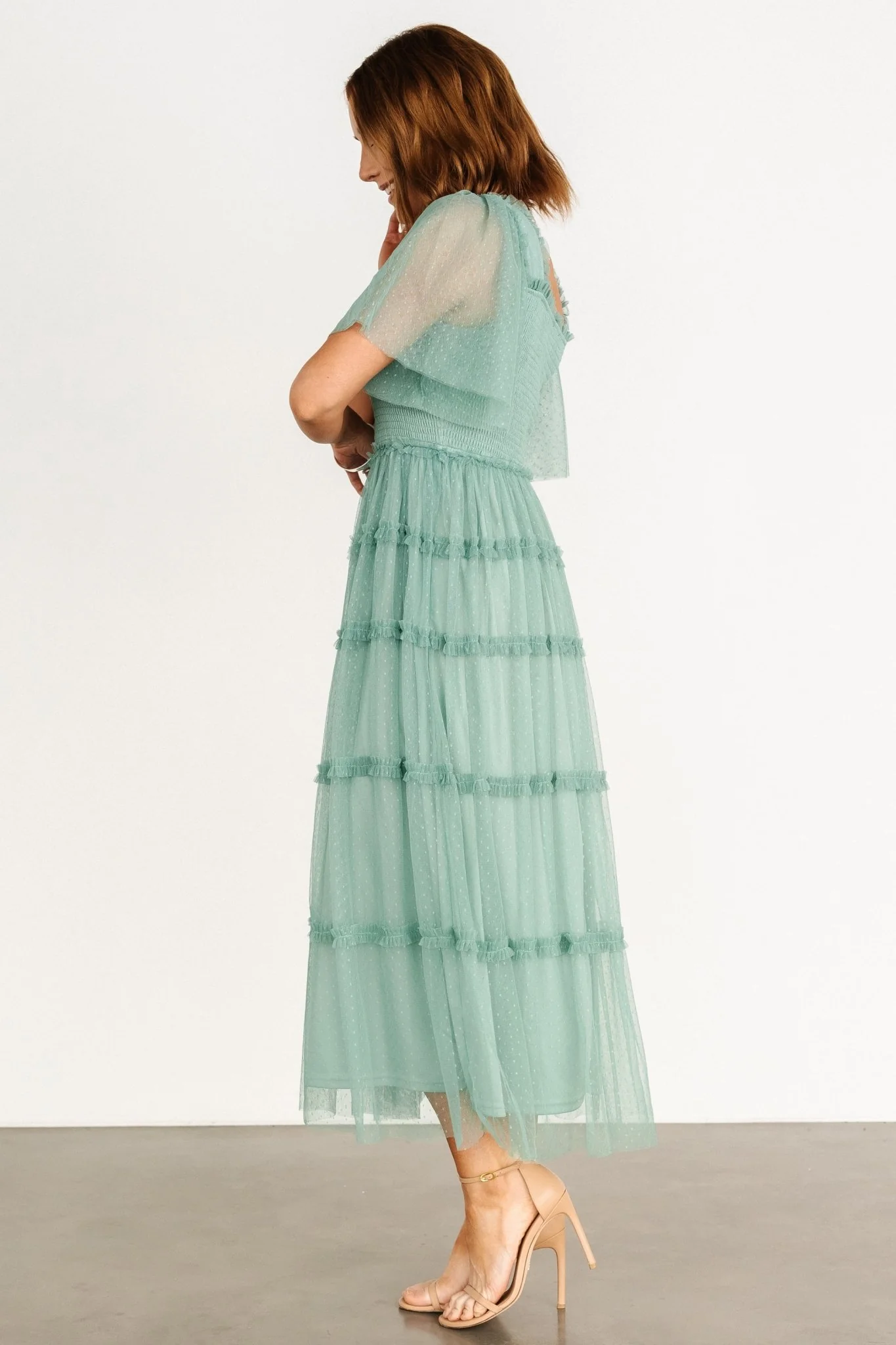 Bexley Tulle Dress | Eucalyptus