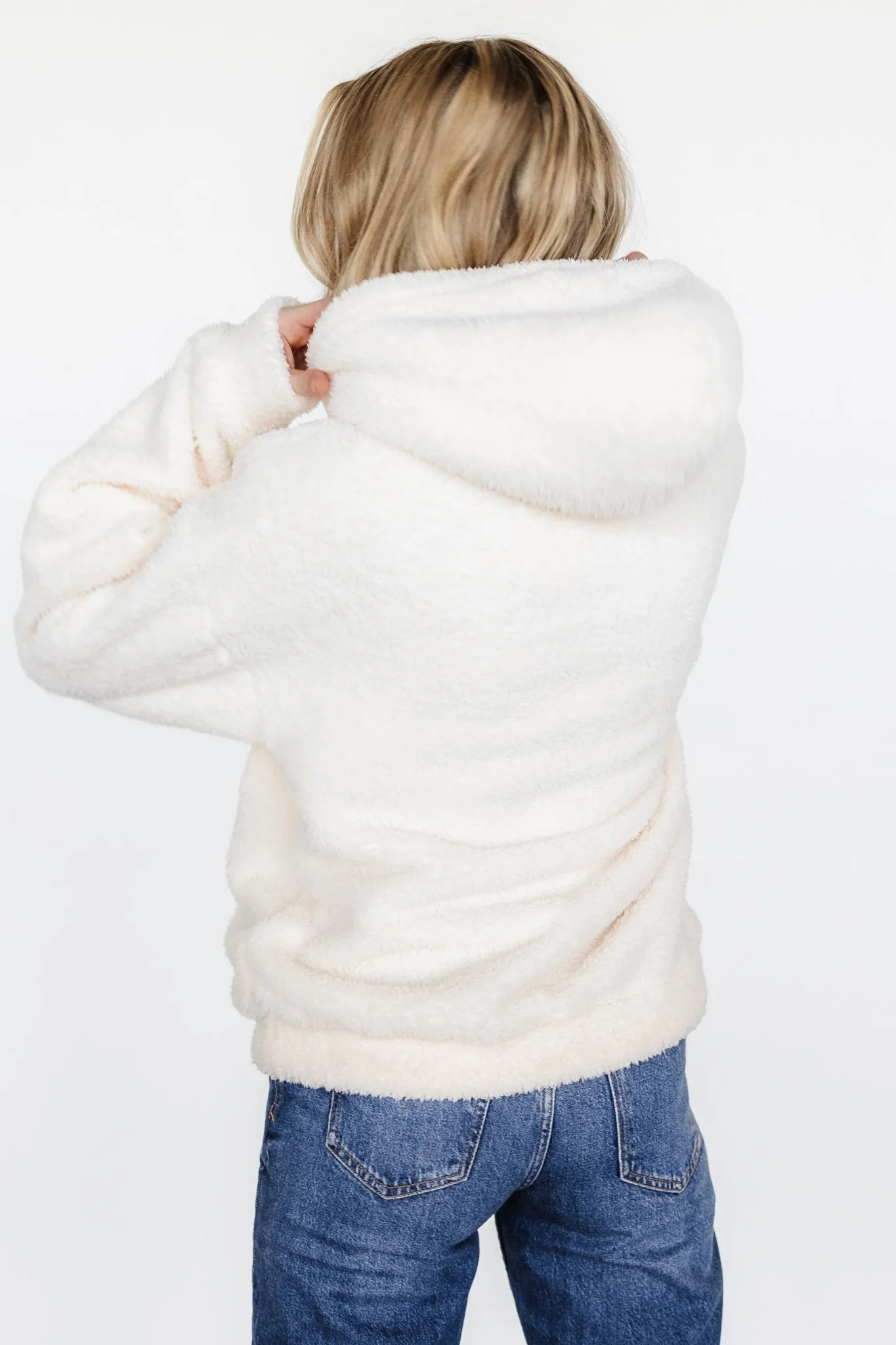 Neve Teddy Hoodie | Cream