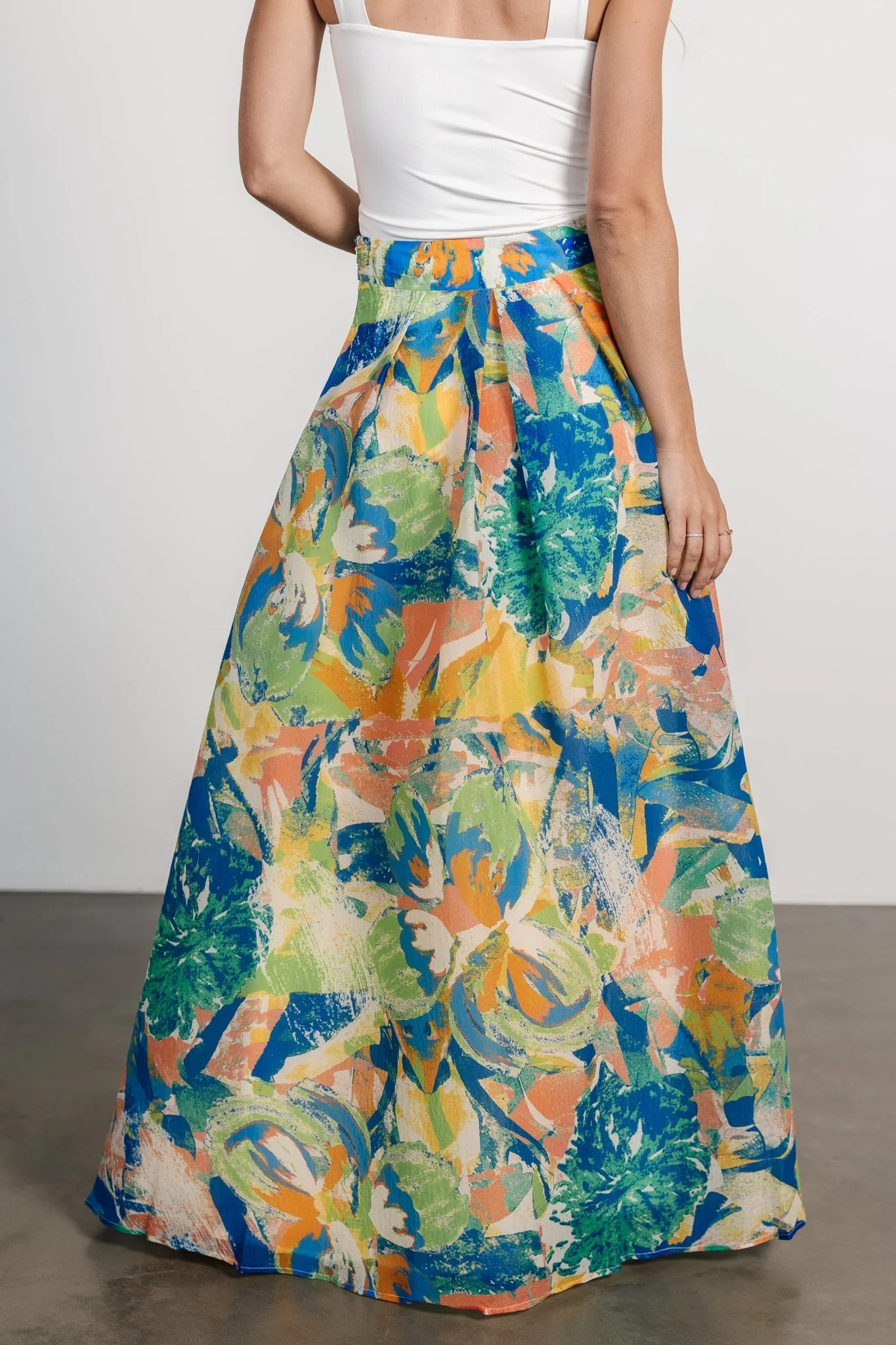 Cayman Maxi Skirt | Blue Multi