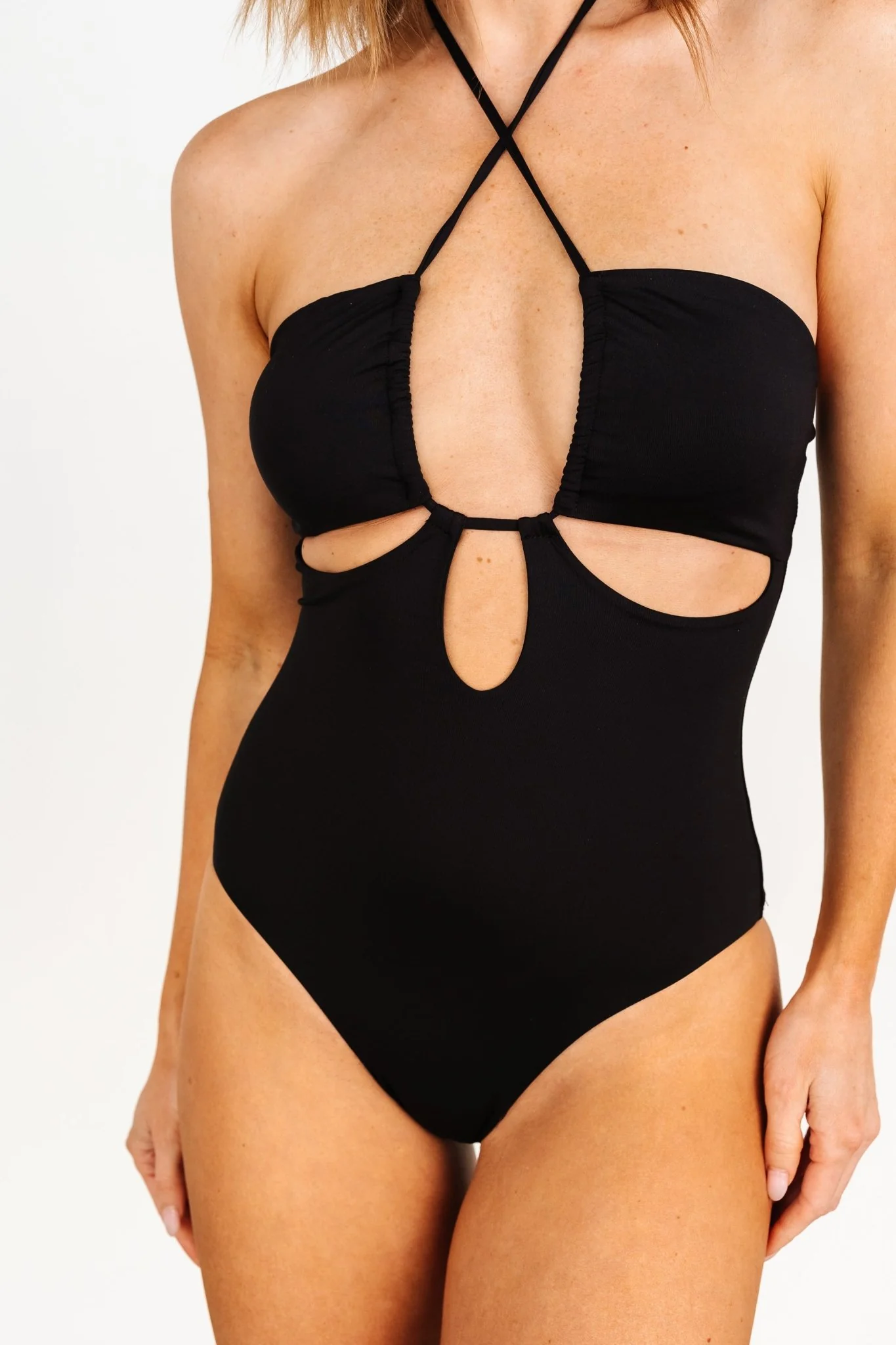 St. Tropez Cut Out One Piece | Black