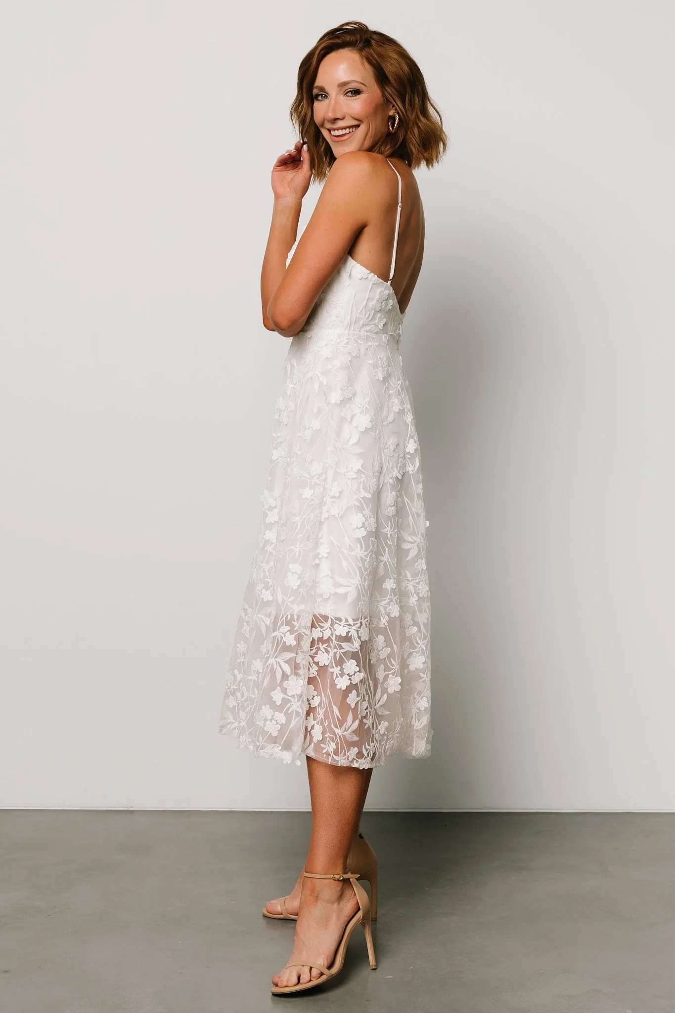 Larissa Midi Dress | Off White