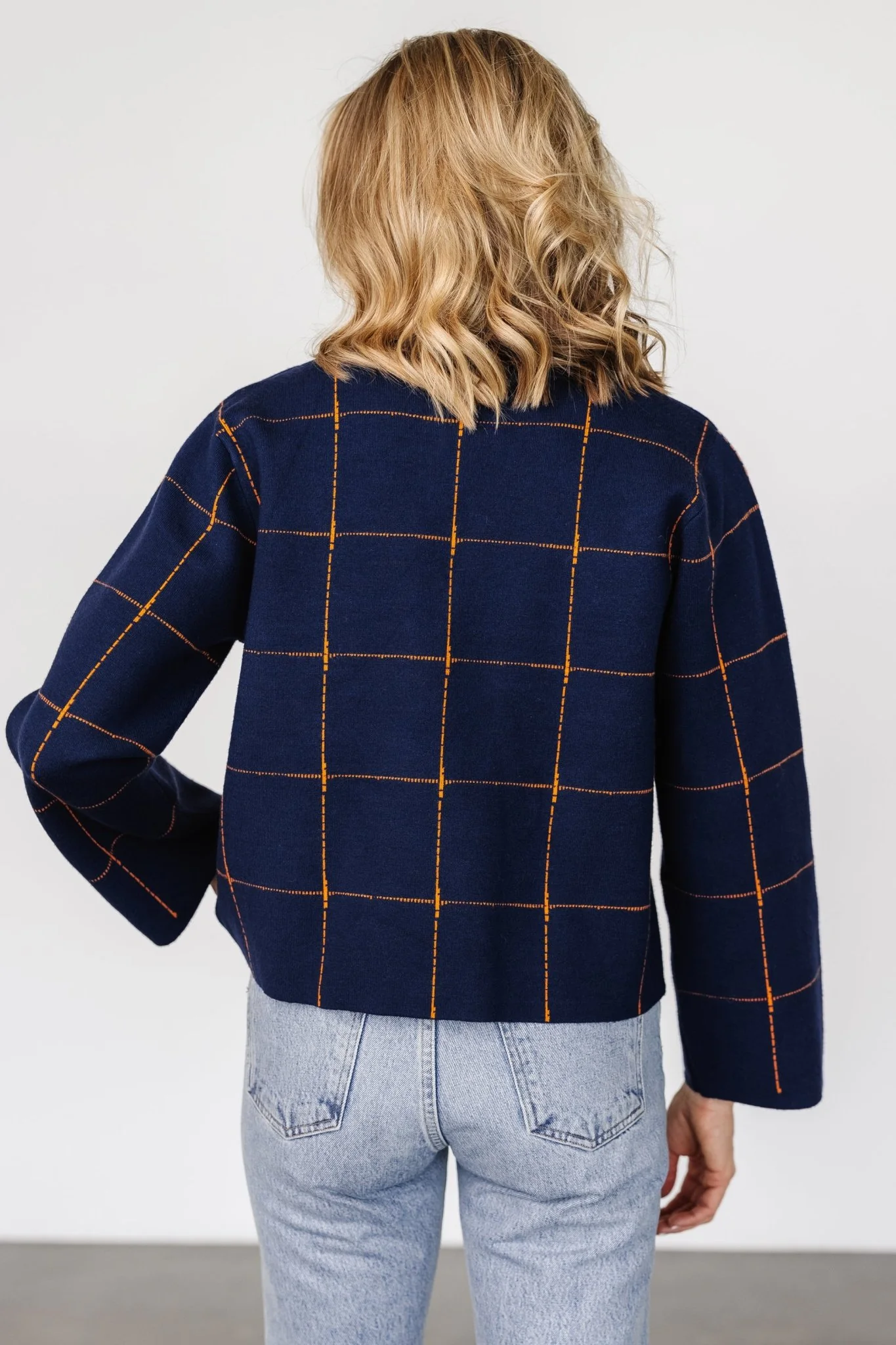 Remington Sweater | Navy + Orange