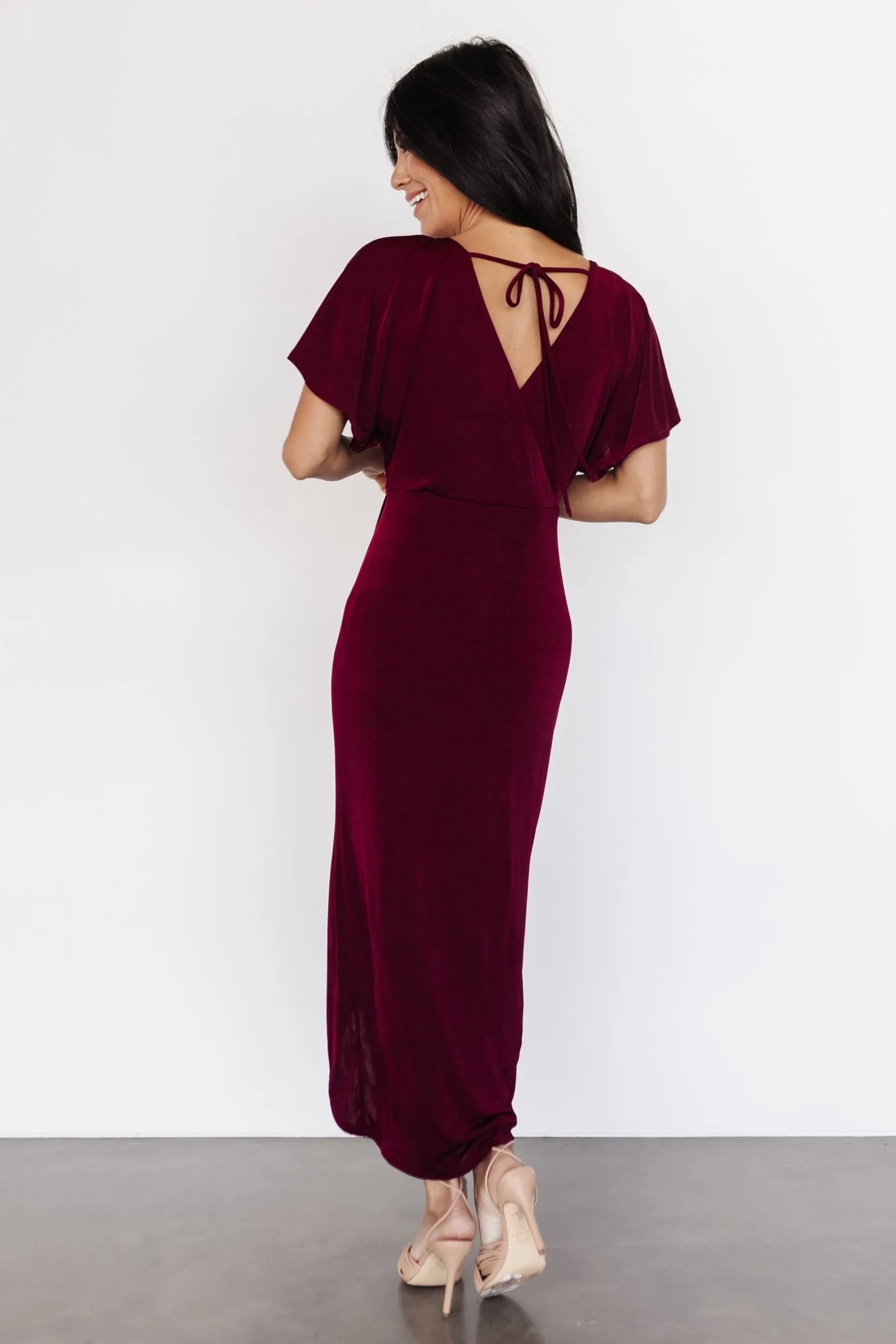 Mercy Midi Dress | Burgundy
