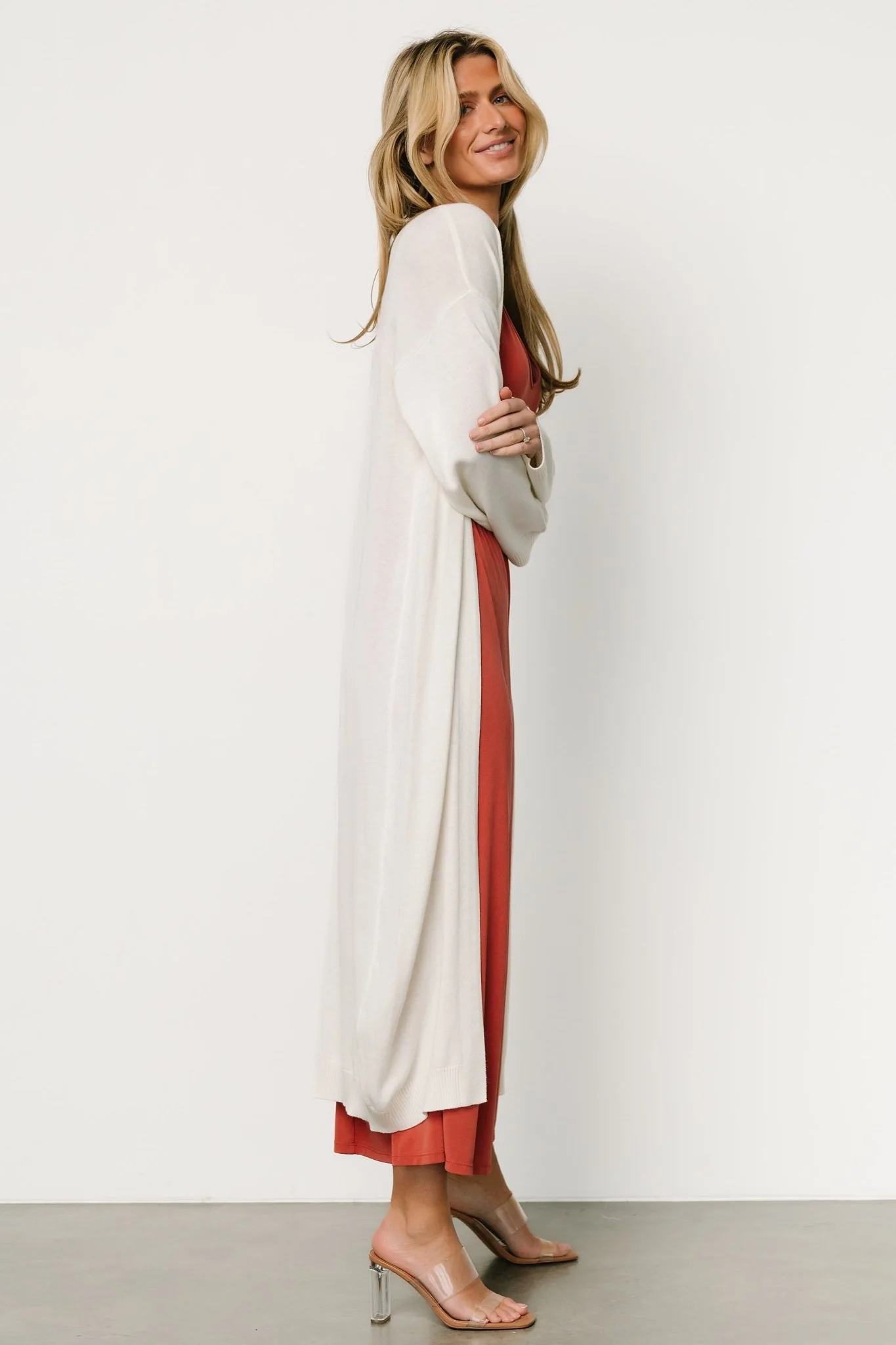 Blanche Long Cardigan | Ivory