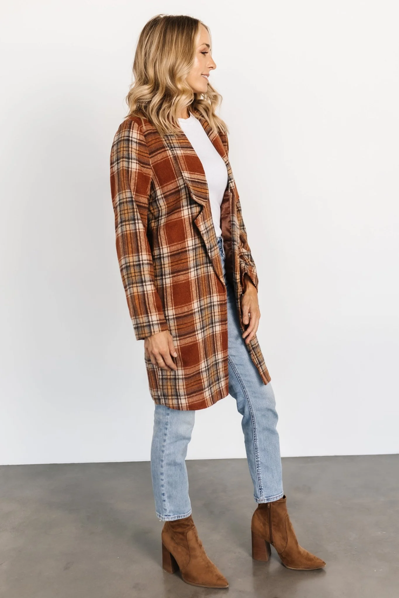 Tetonia Plaid Shacket | Copper Multi