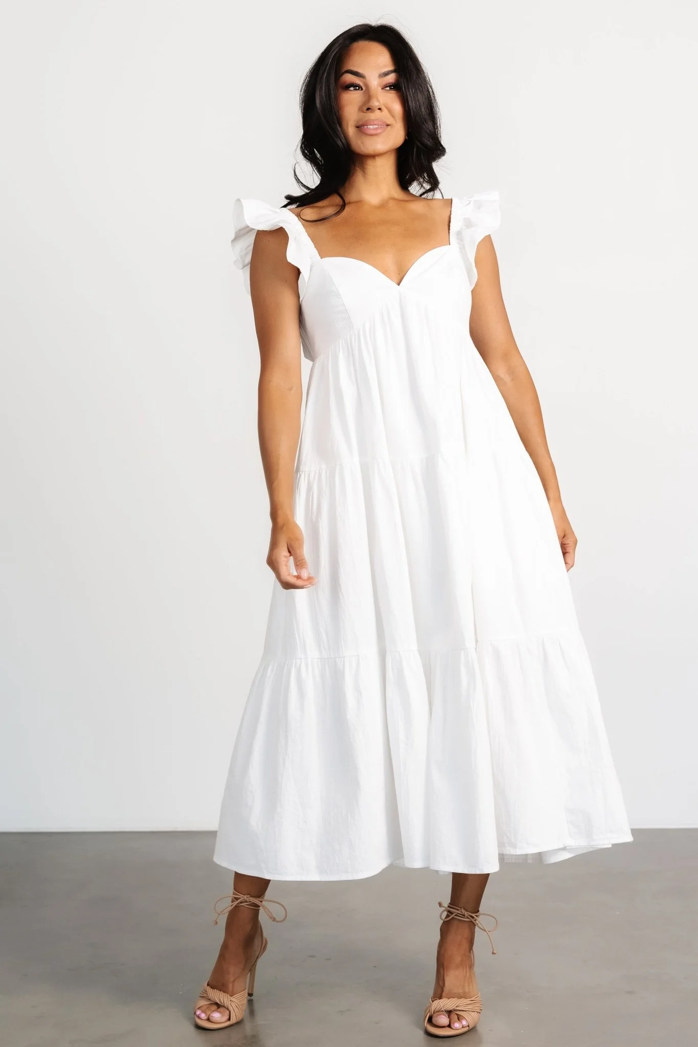 Aria Back Tie Dress | Off White