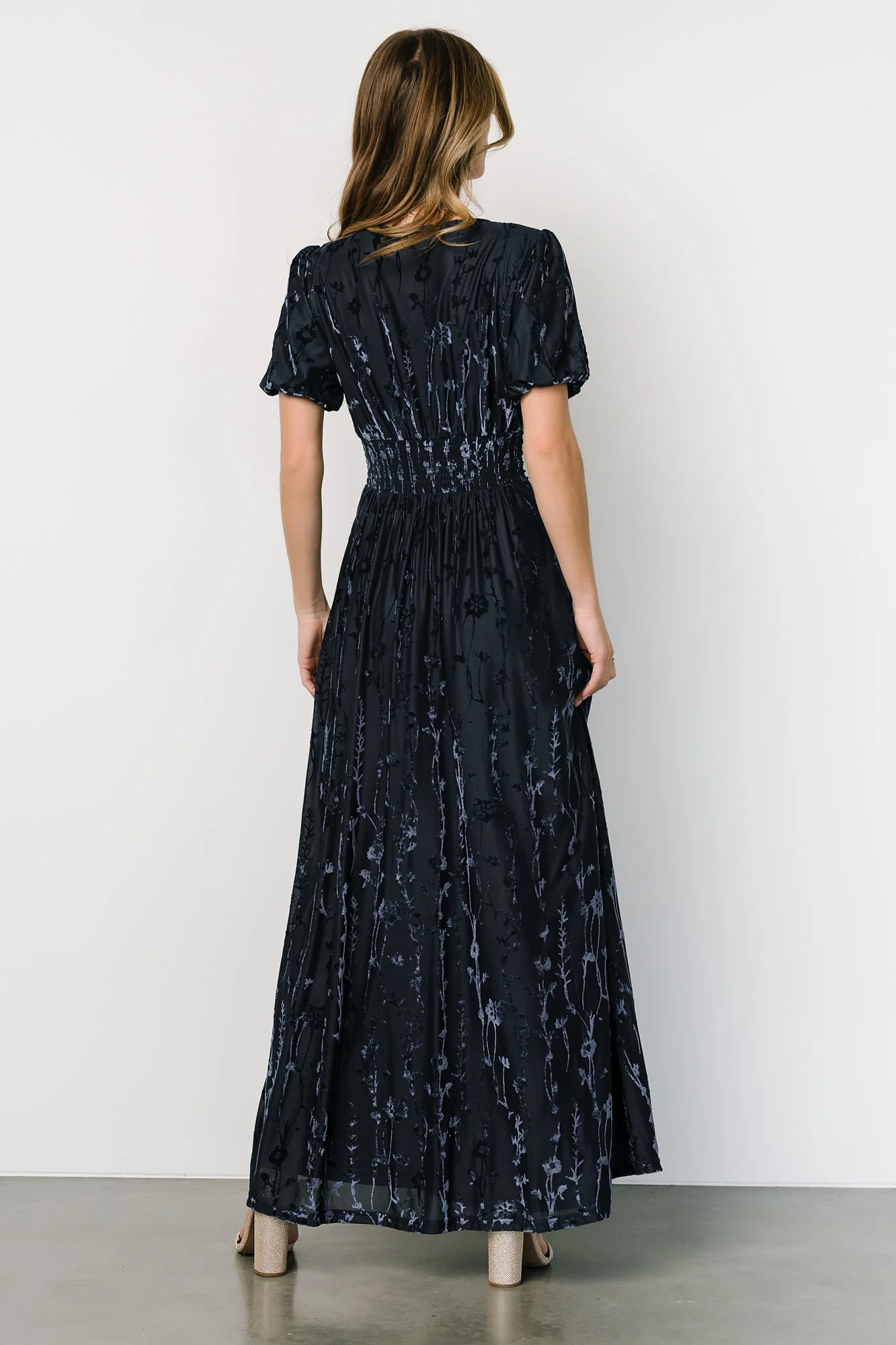 Leslie Velvet Maxi Dress | Deep Blue