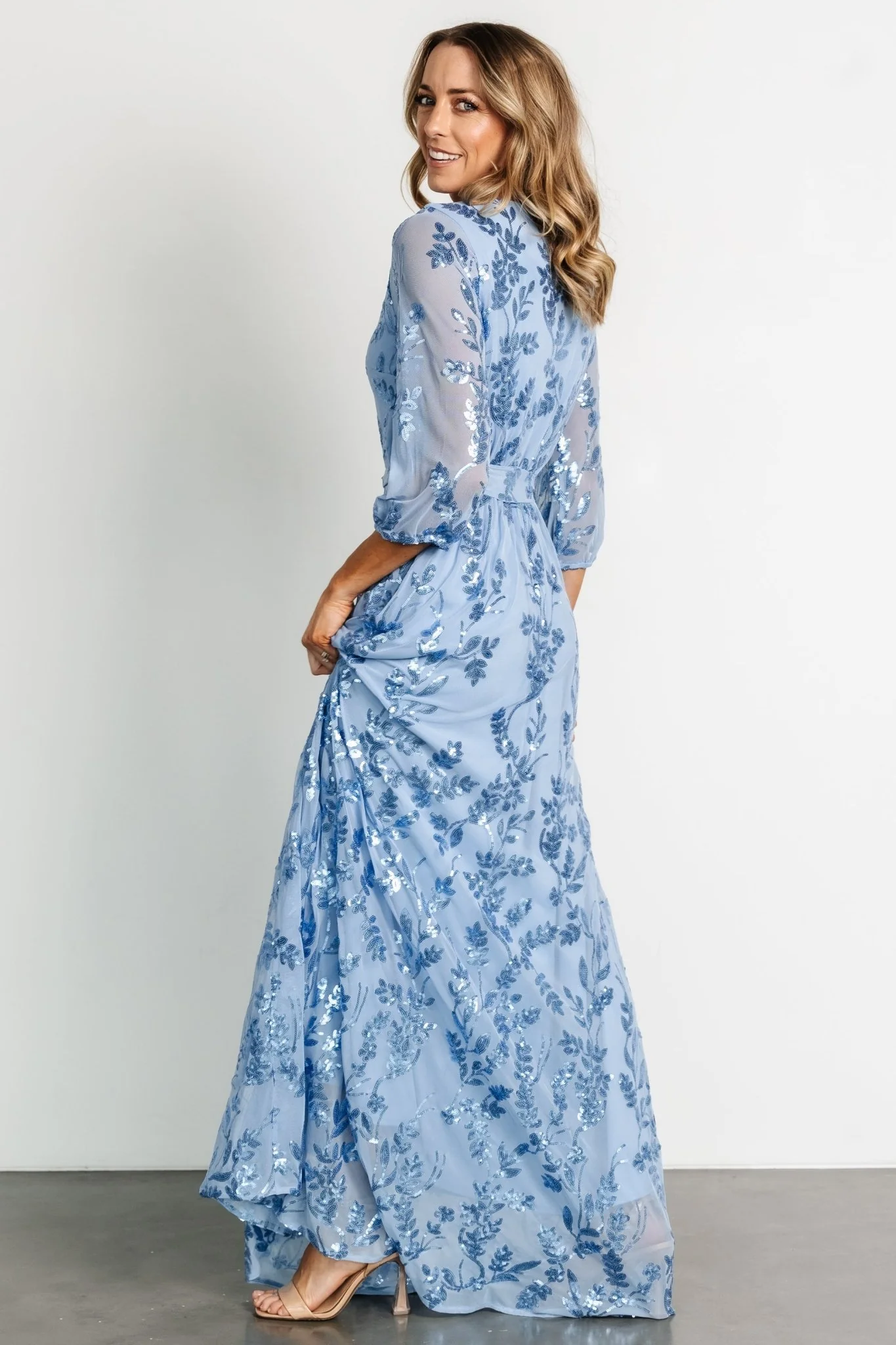 Destiny Sequin Maxi Dress | Blue