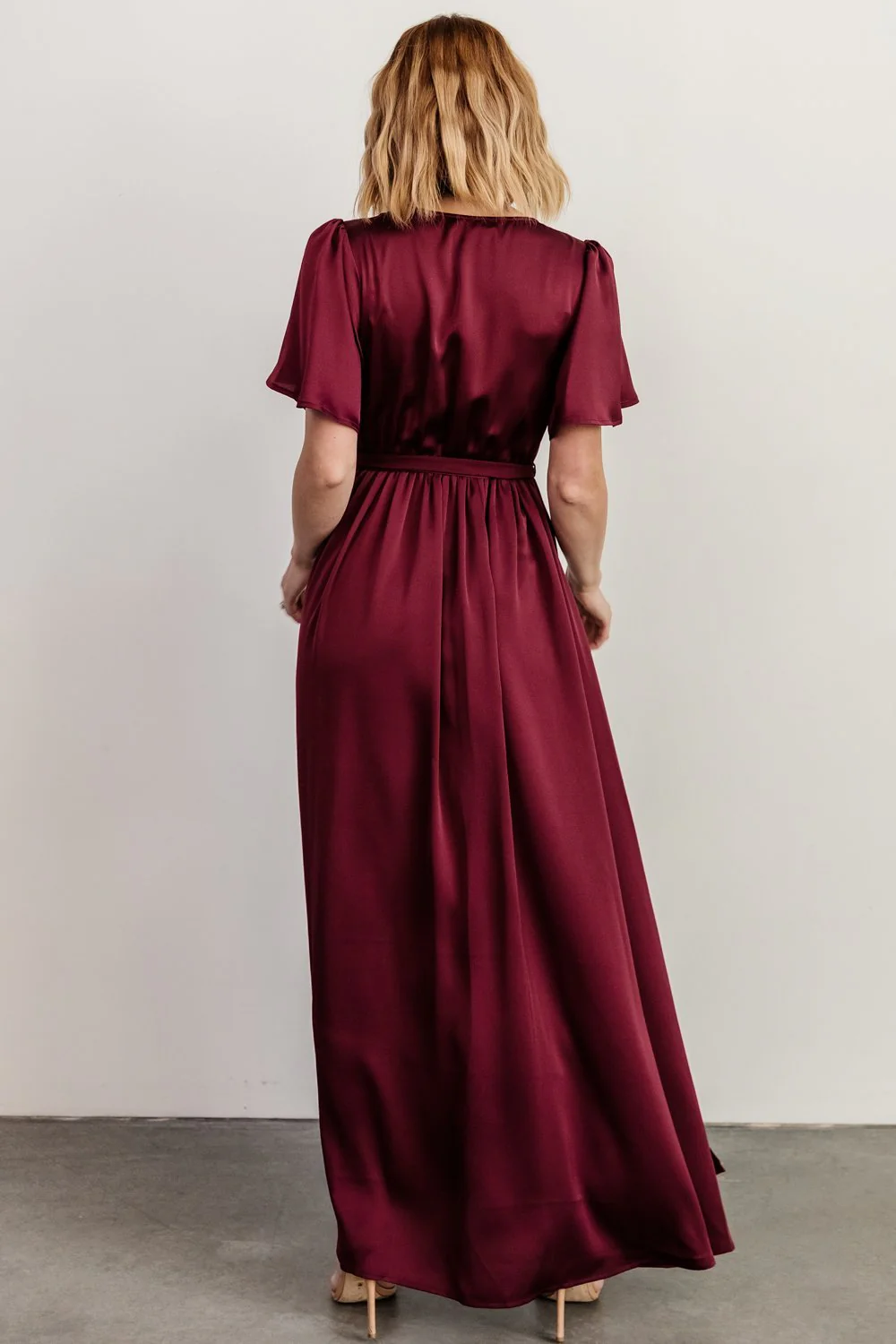 Sicily Satin Maxi Dress | Mulberry