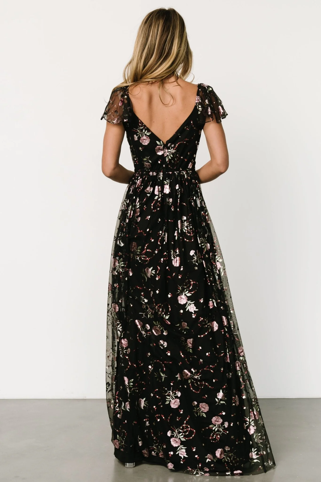 Devany Maxi Dress | Black Multi