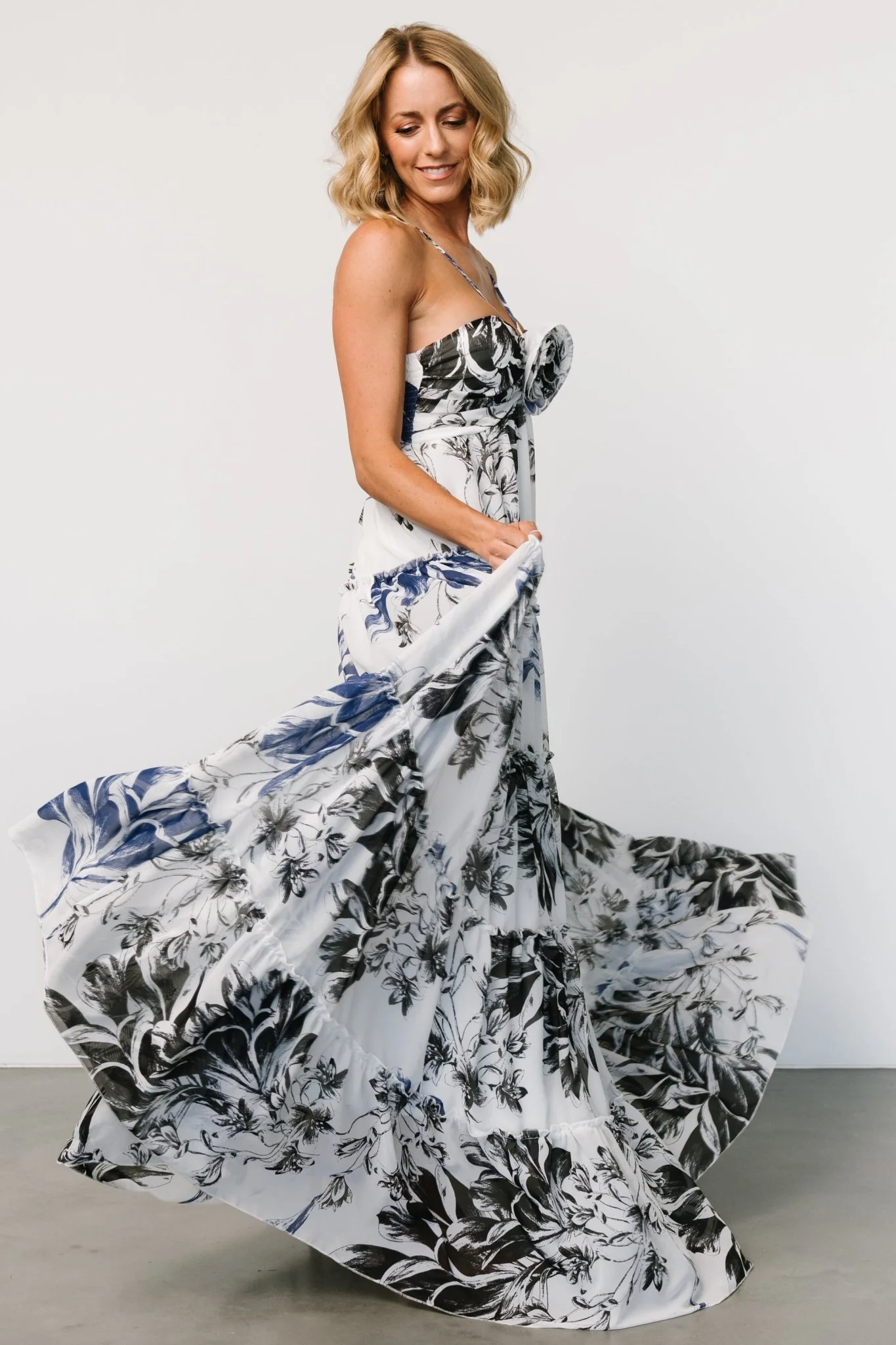 Charmaine Maxi Dress | Navy + Black Floral