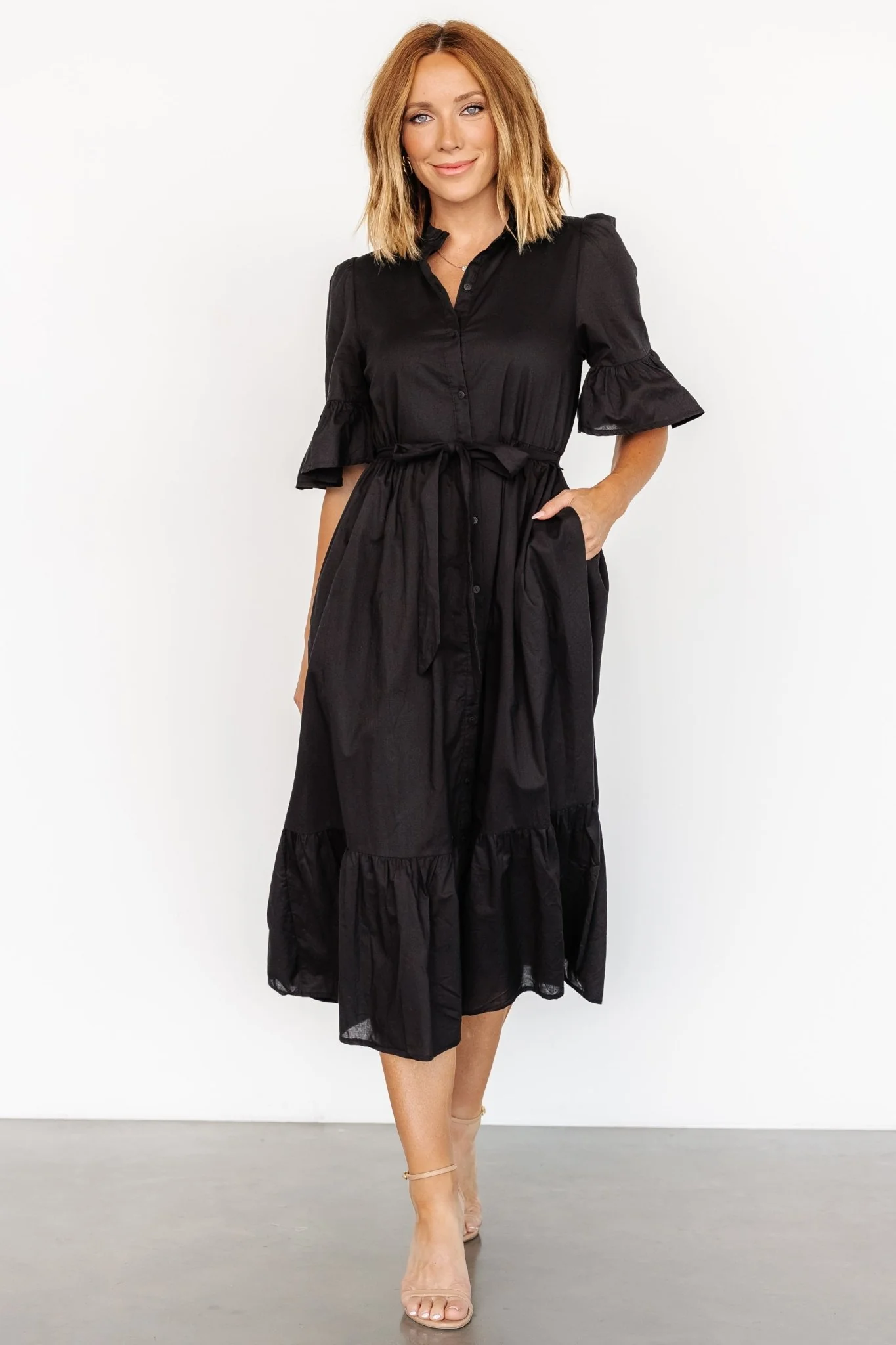 Mirielle Midi Dress | Black