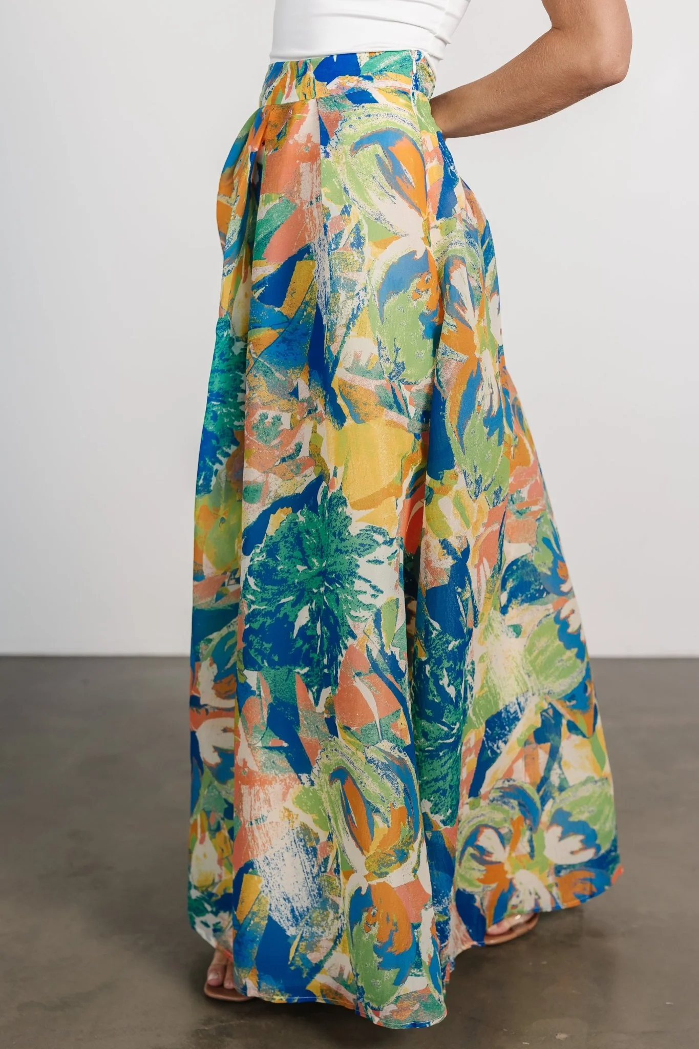 Cayman Maxi Skirt | Blue Multi