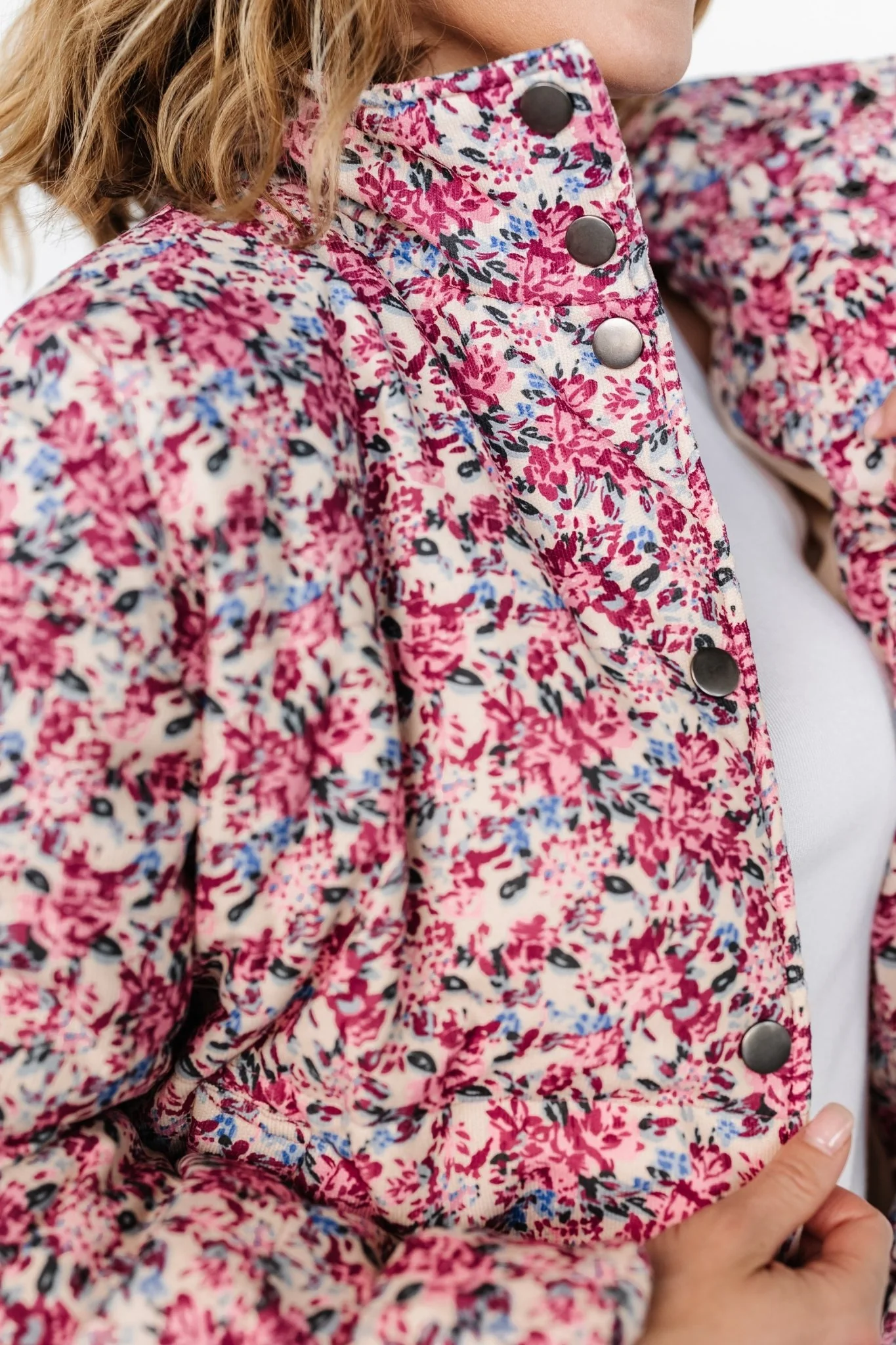 Mitchell Puffer Jacket | Fuchsia Multi