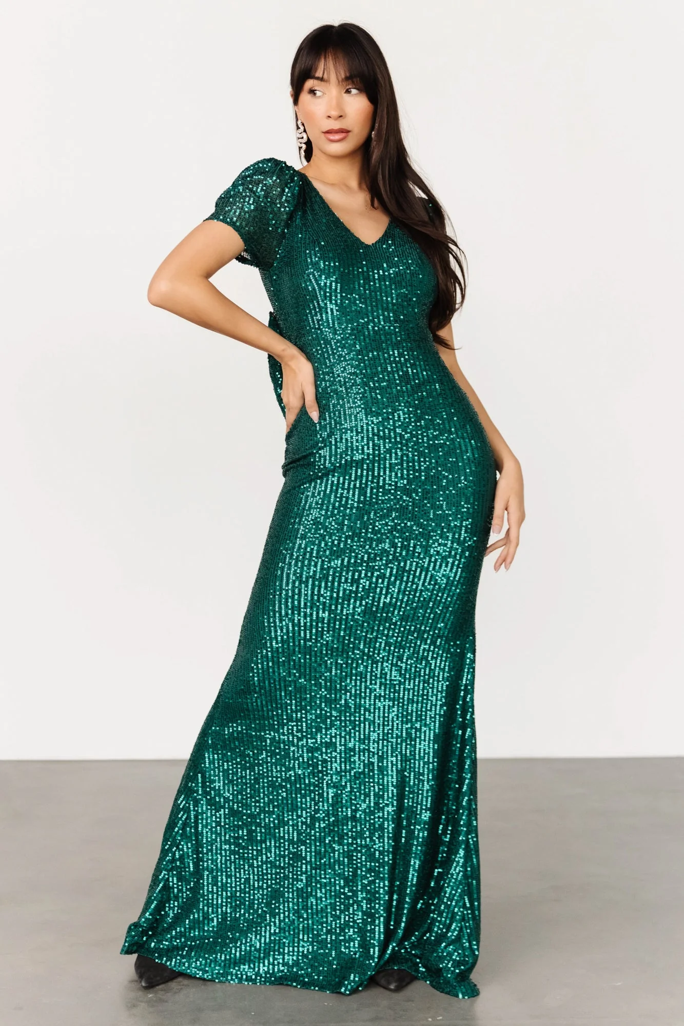 Jubilee Sequin Gown | Emerald