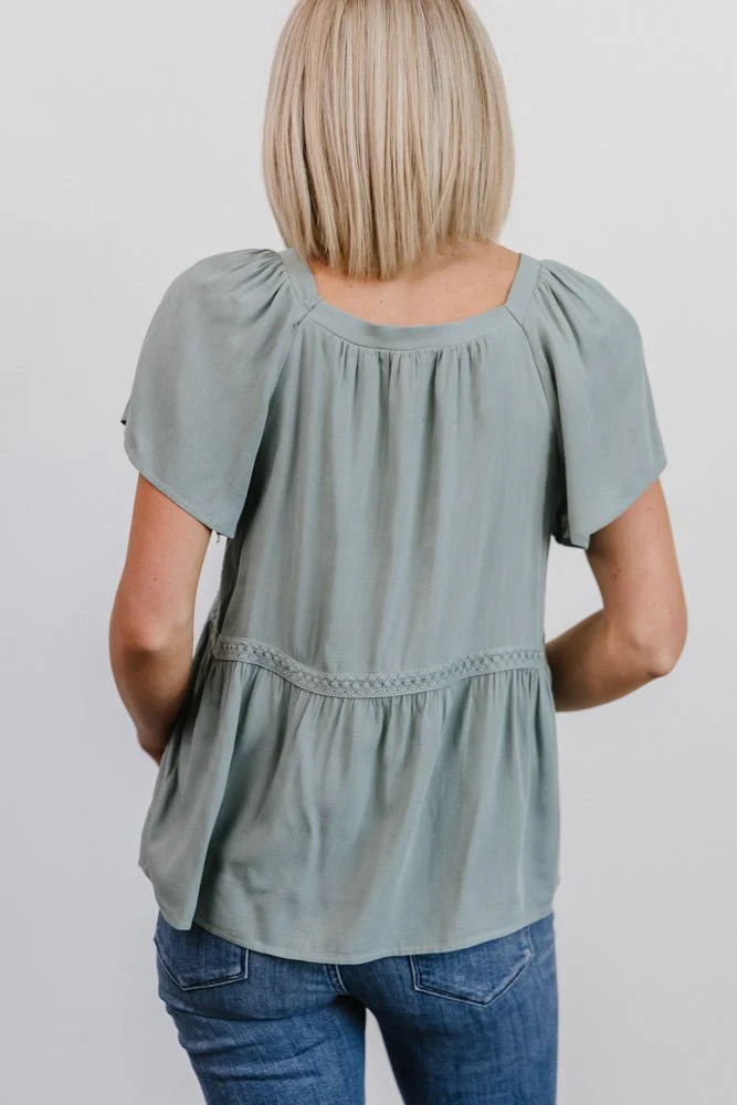 Unity Button Up Top | Sage