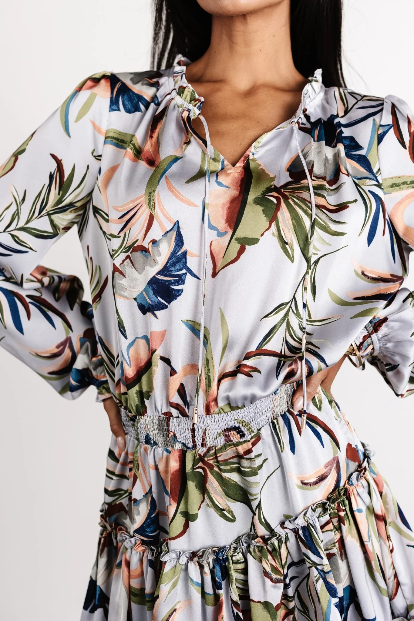 Kyra Mini Dress | Light Blue Floral