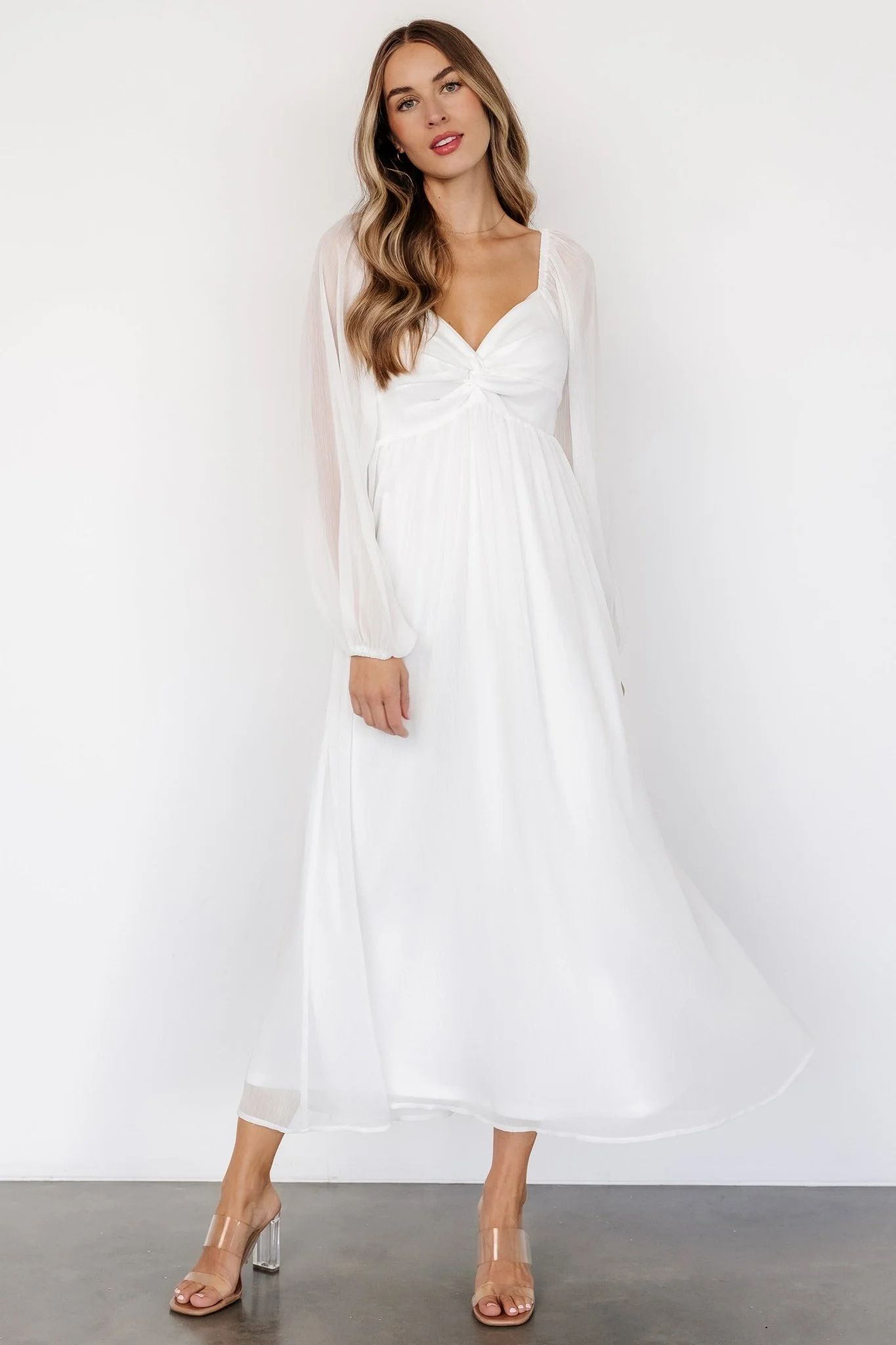 Dione Midi Dress | Off-White