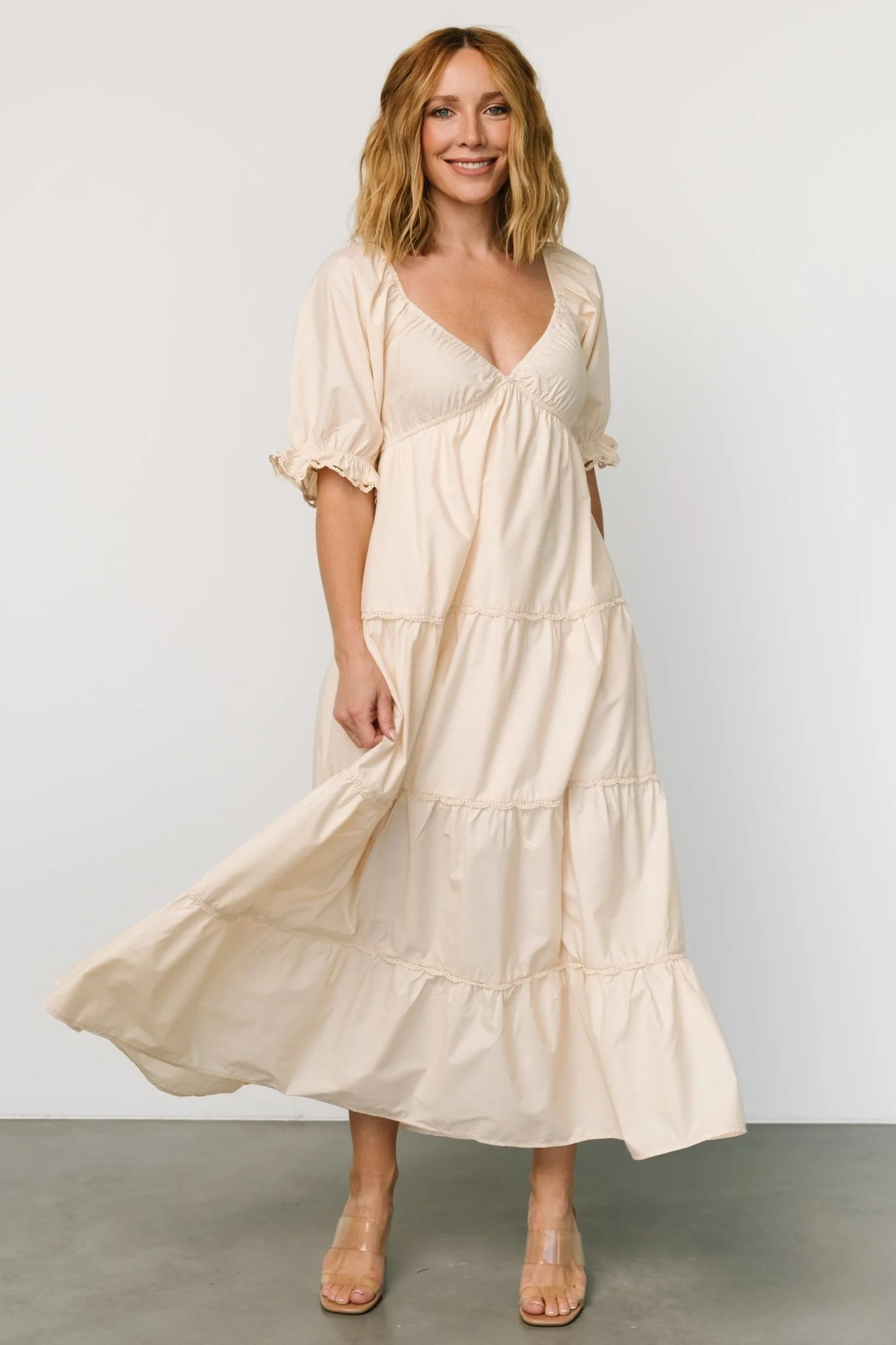 Raleigh Maxi Dress | Cream