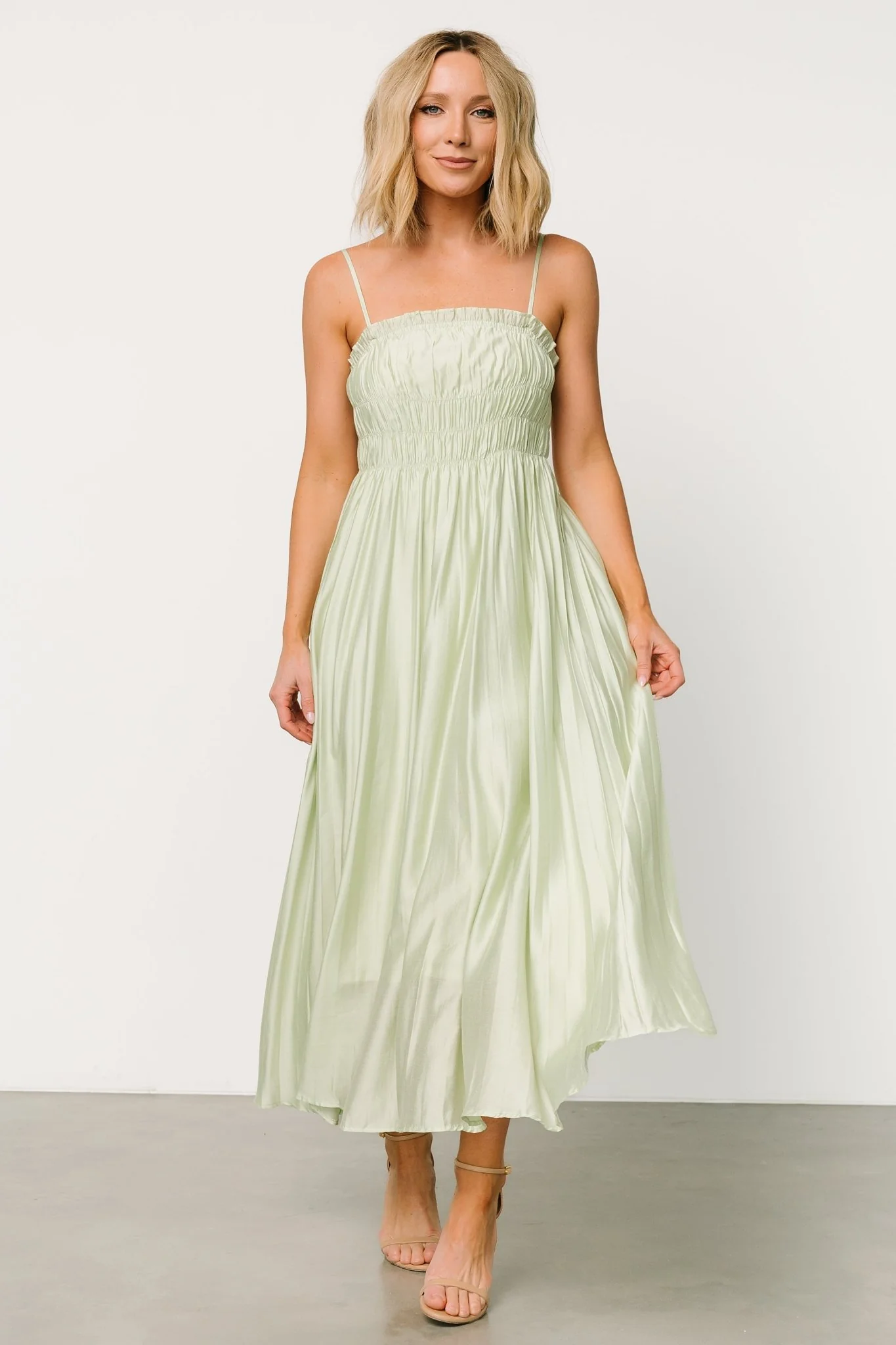 Hattie Maxi Dress | Light Sage