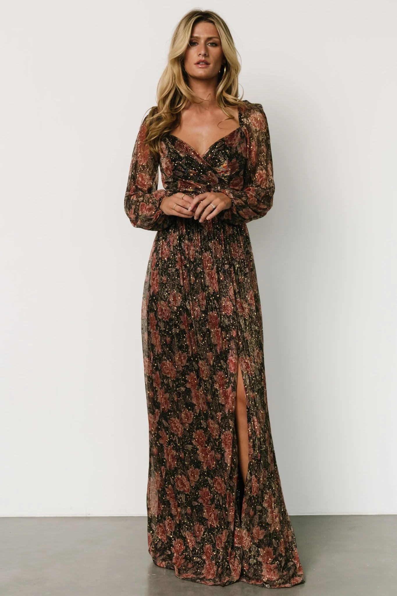 Kirsi Maxi Dress | Black Floral