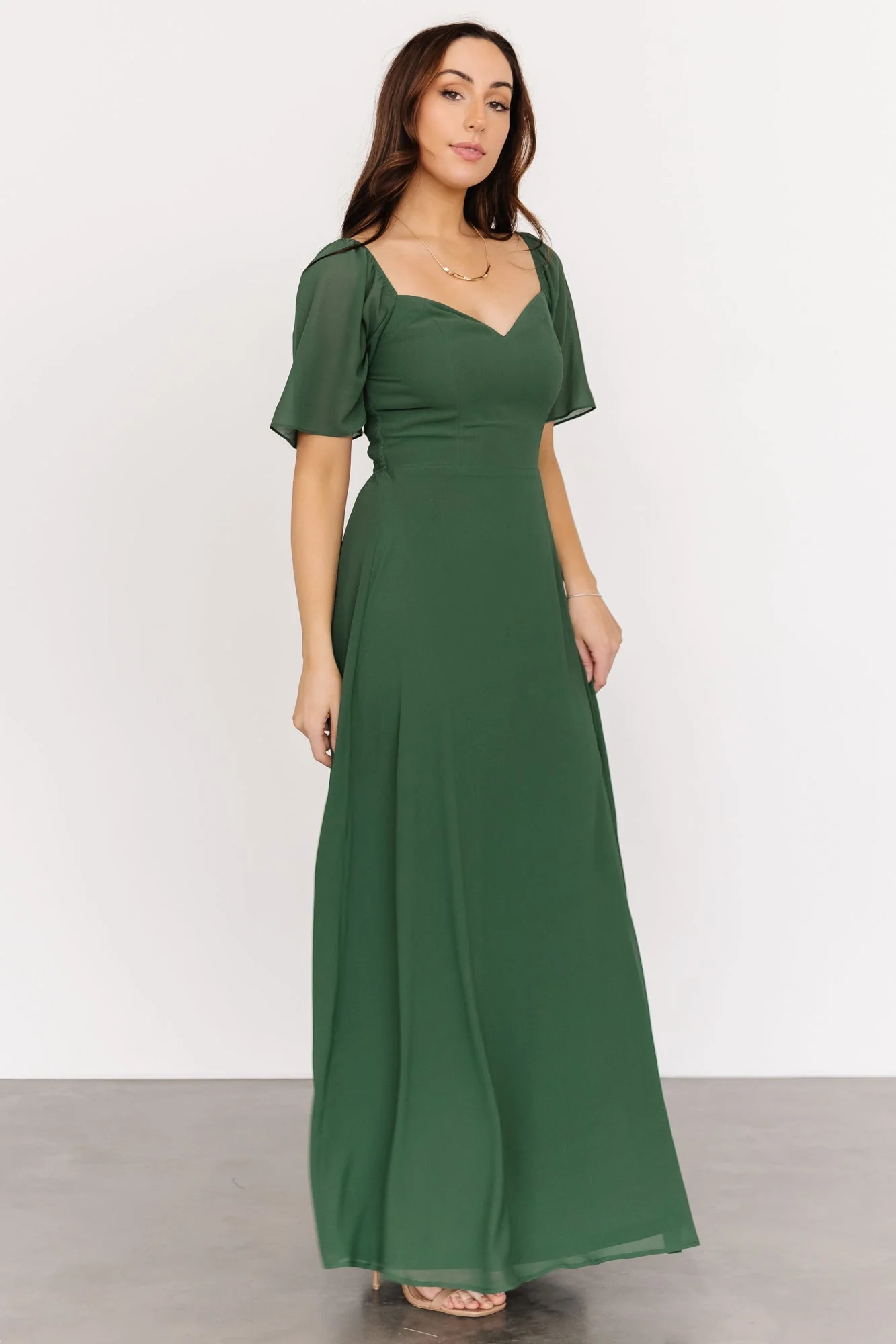 Sierra Sweetheart Maxi Dress | Evergreen
