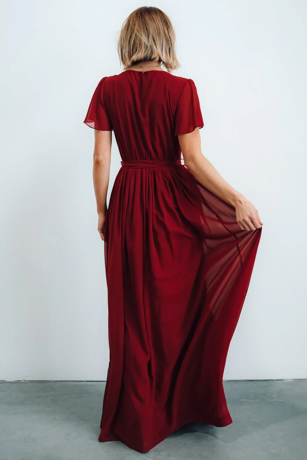 Kristina Maxi Dress | Burgundy