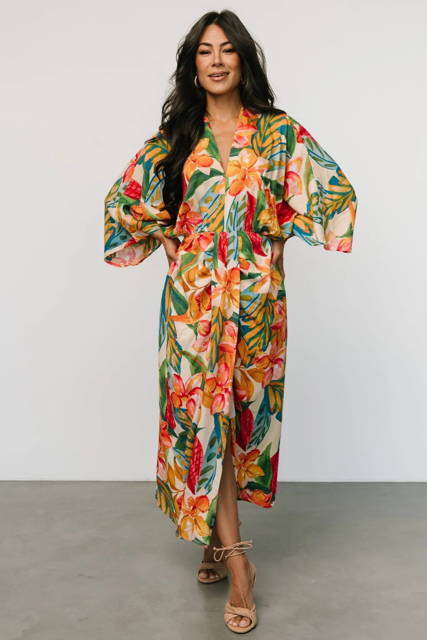 Oliana Kimono Dress | Summer Floral
