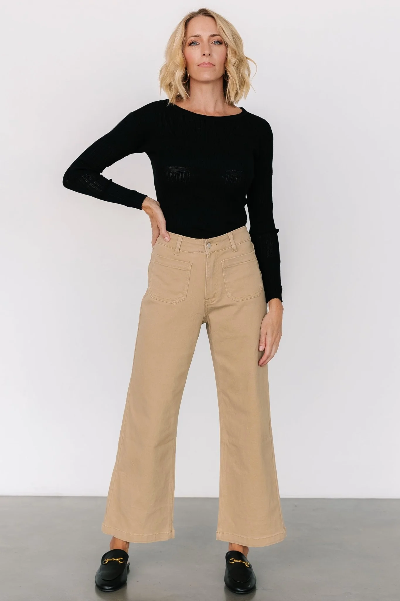Polli Patch Pocket Pants | Tan