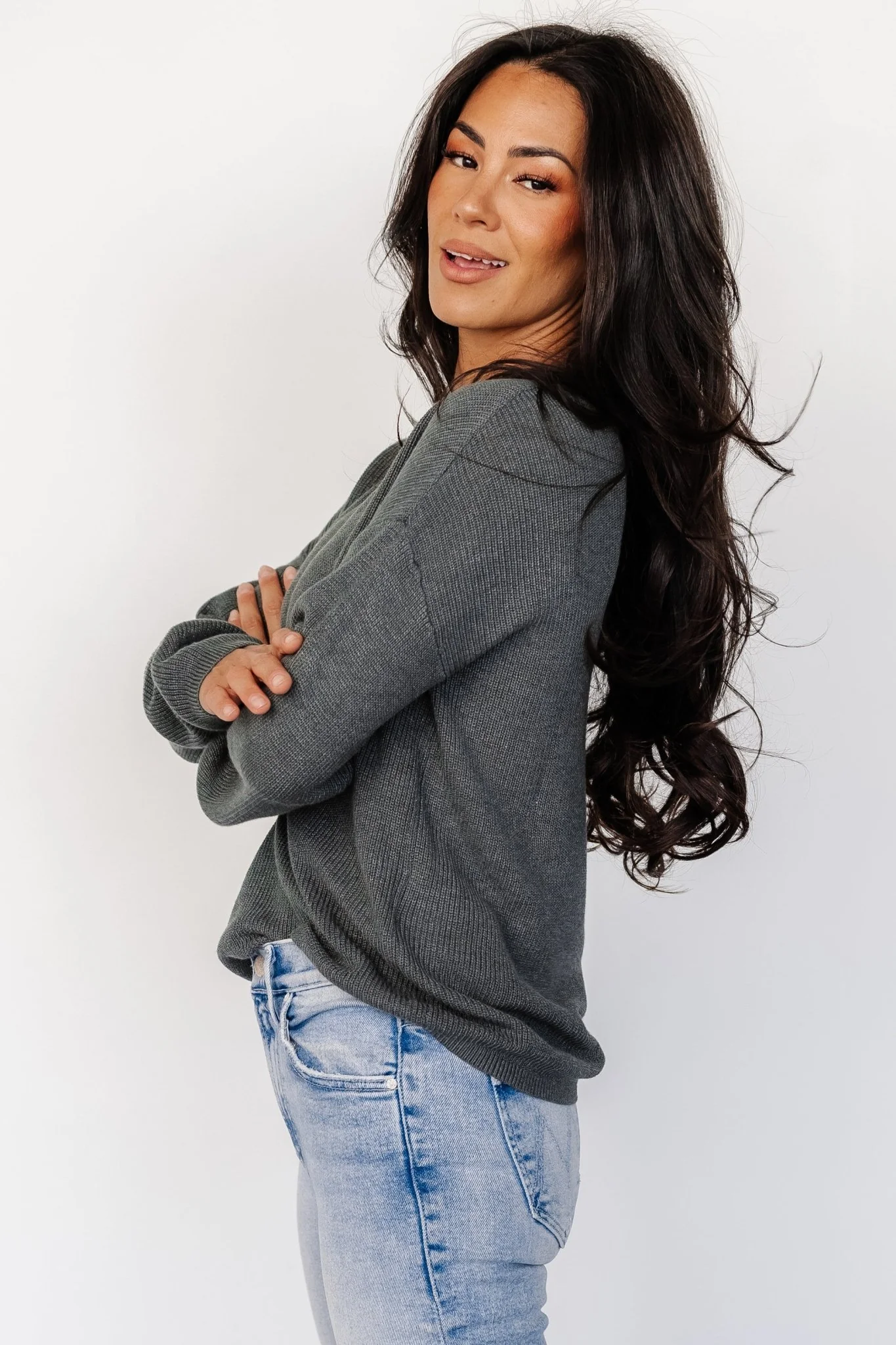 Reese Knit Sweater Top | Balsam