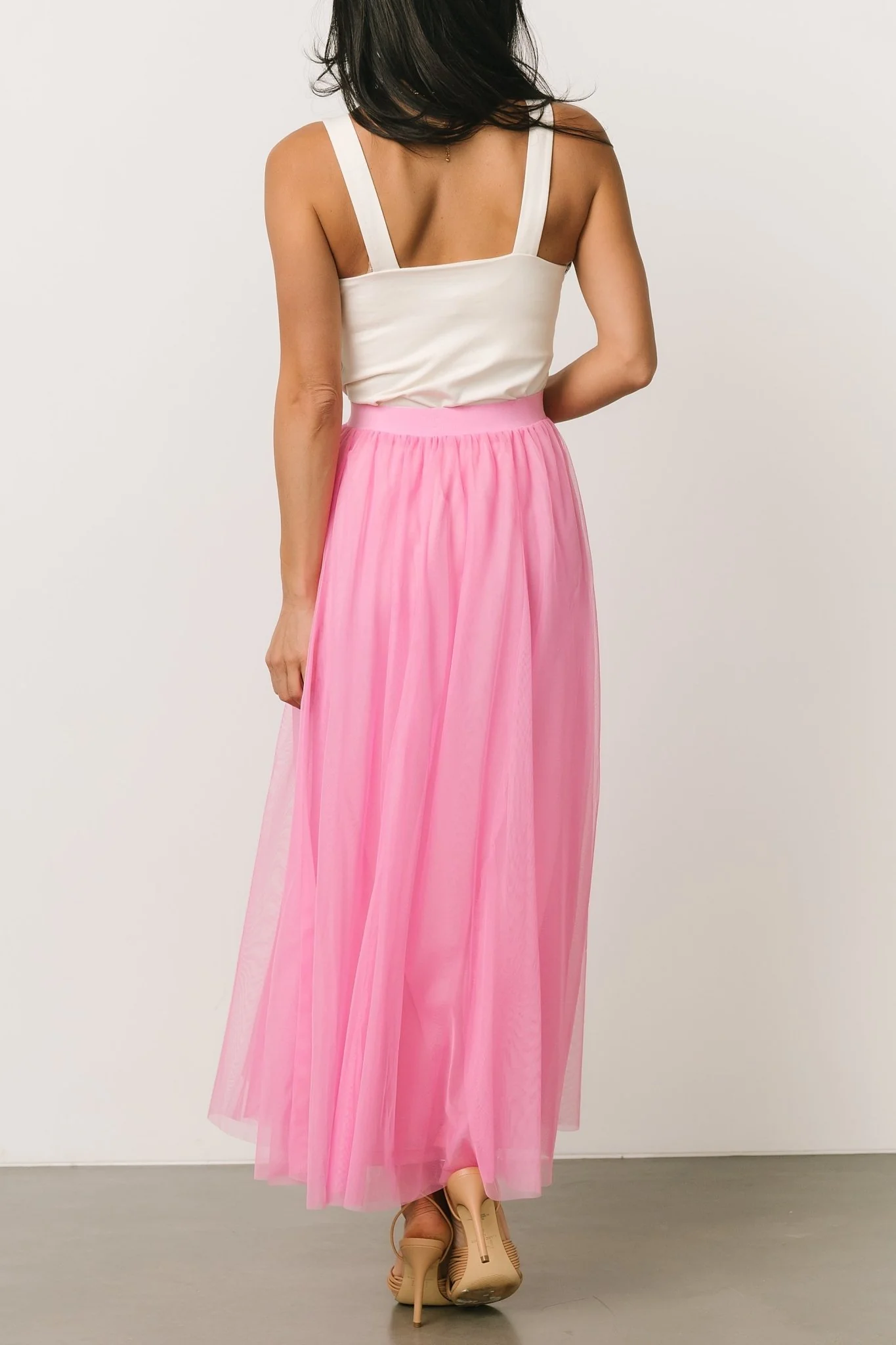 Mila Tulle Skirt | Taffy Pink