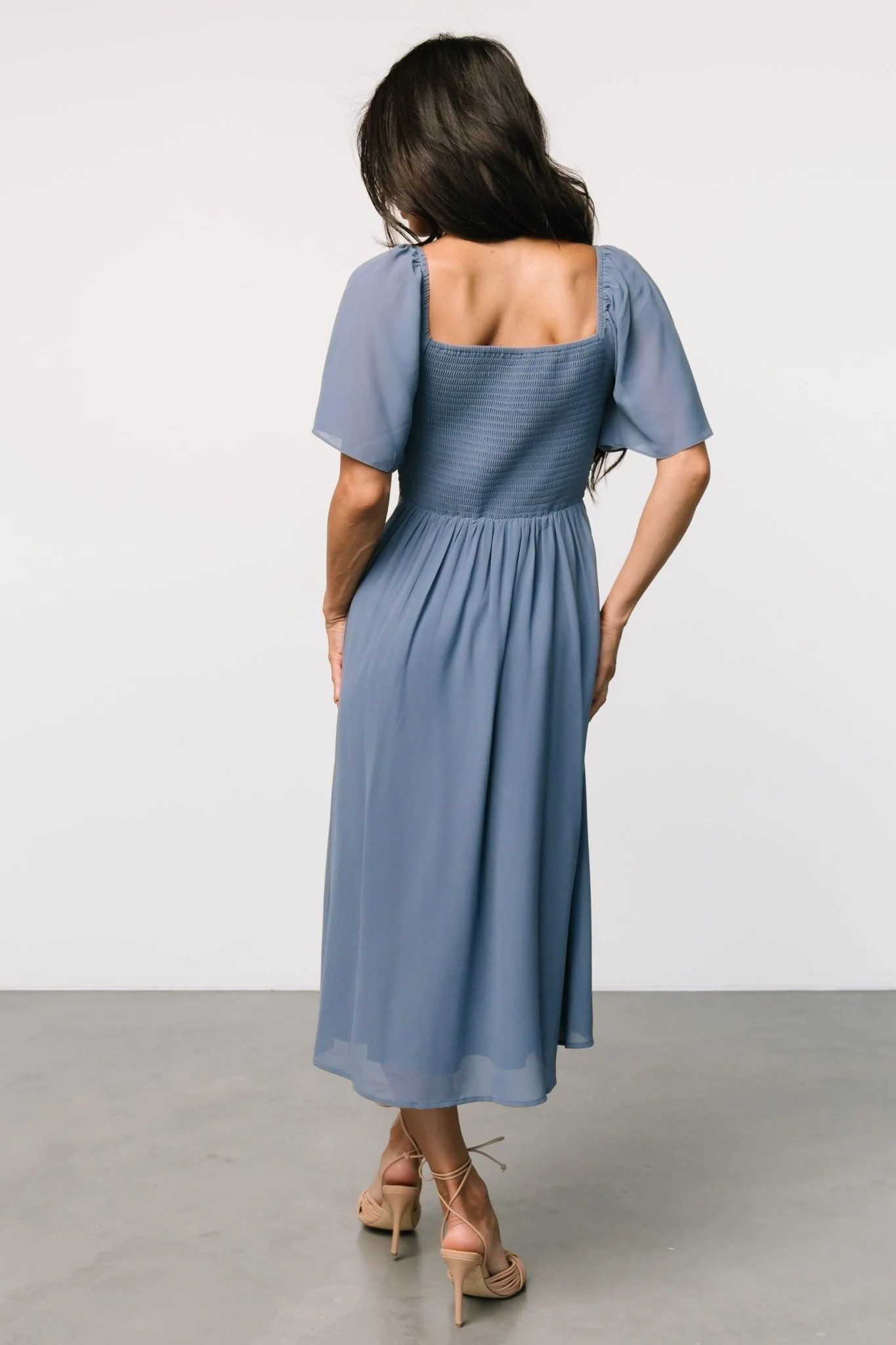 Colette Sweetheart Midi Dress | Whisper Blue