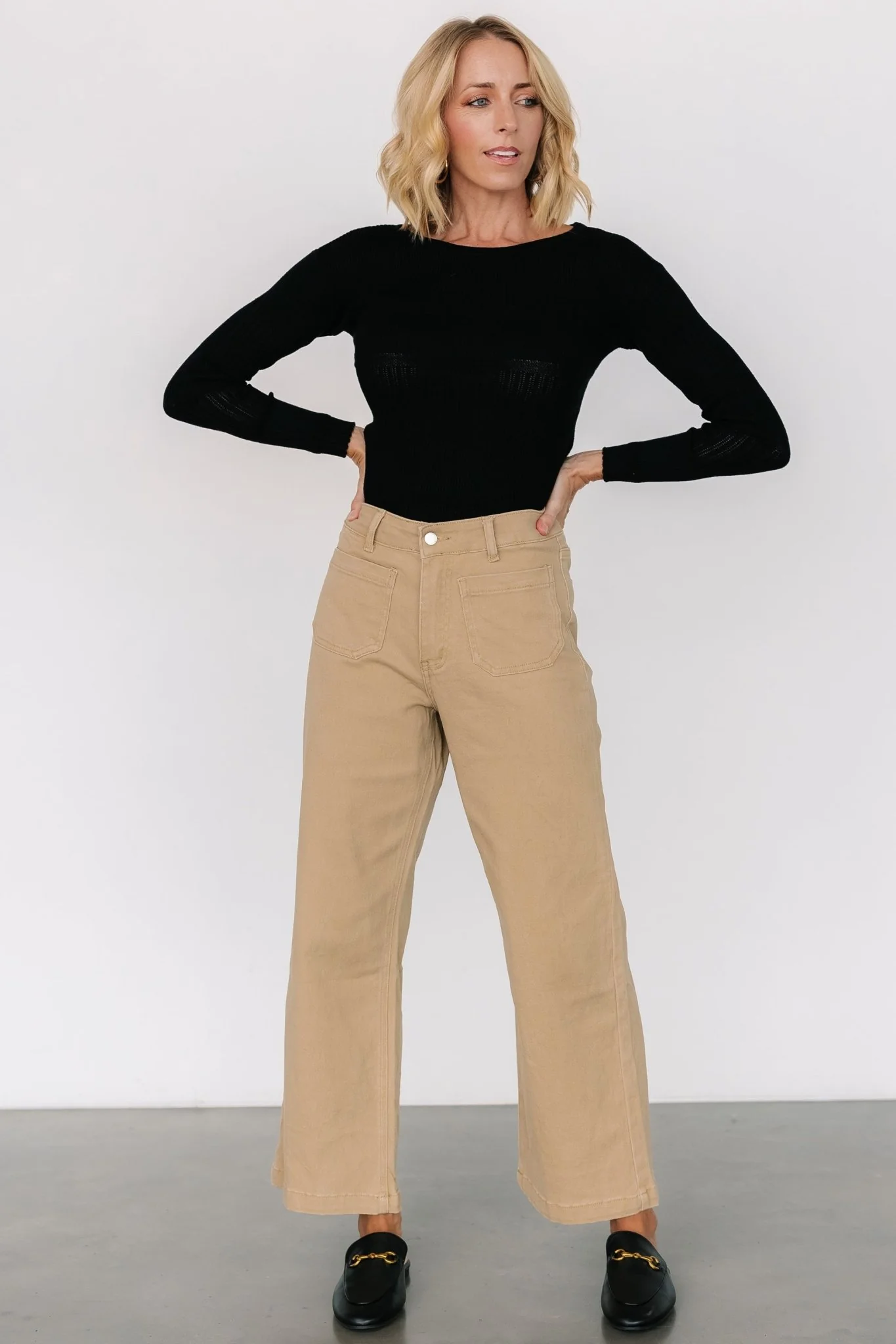 Polli Patch Pocket Pants | Tan