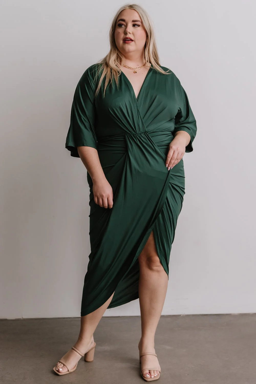 Mimi Midi Dress | Hunter Green