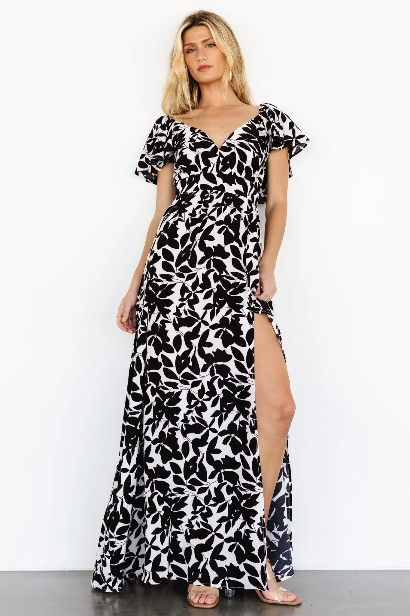 Adira Maxi Dress | Black Floral