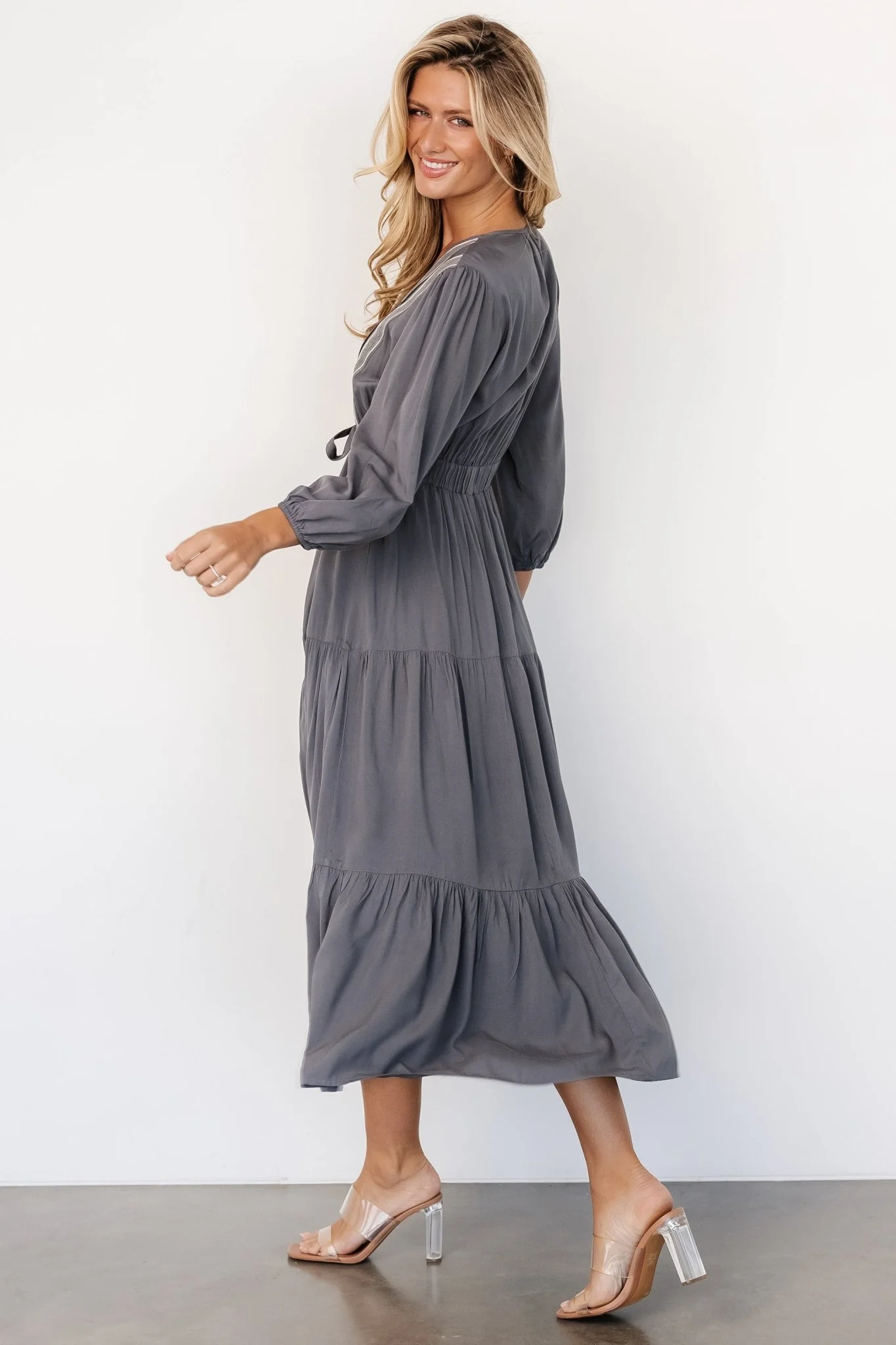 Antonia Dress | Dark Gray