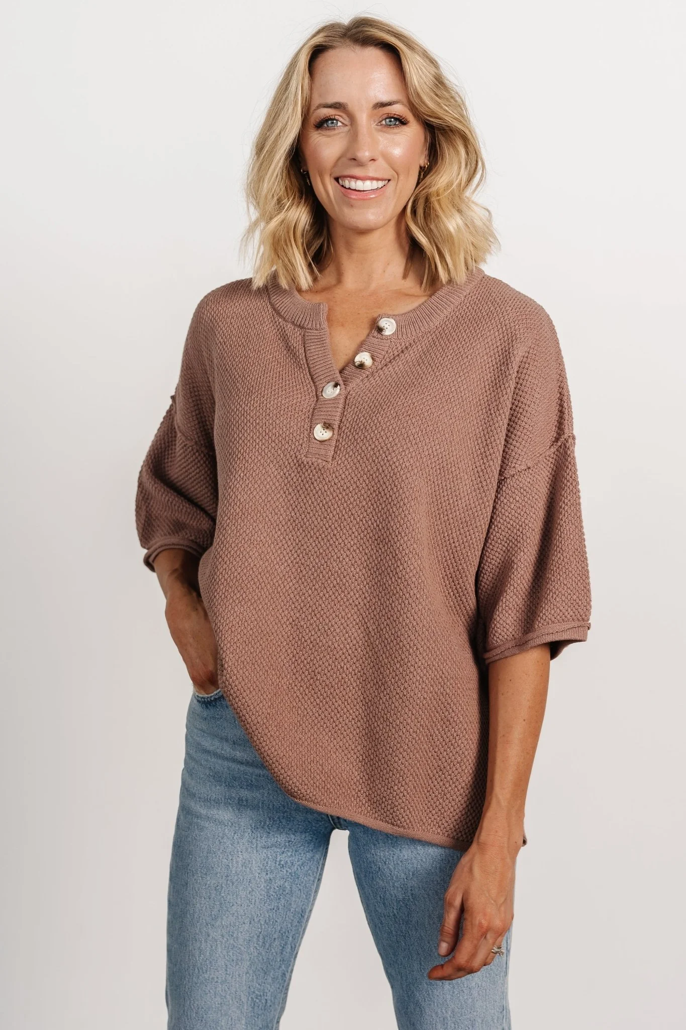 Maddock Knit Top | Mocha