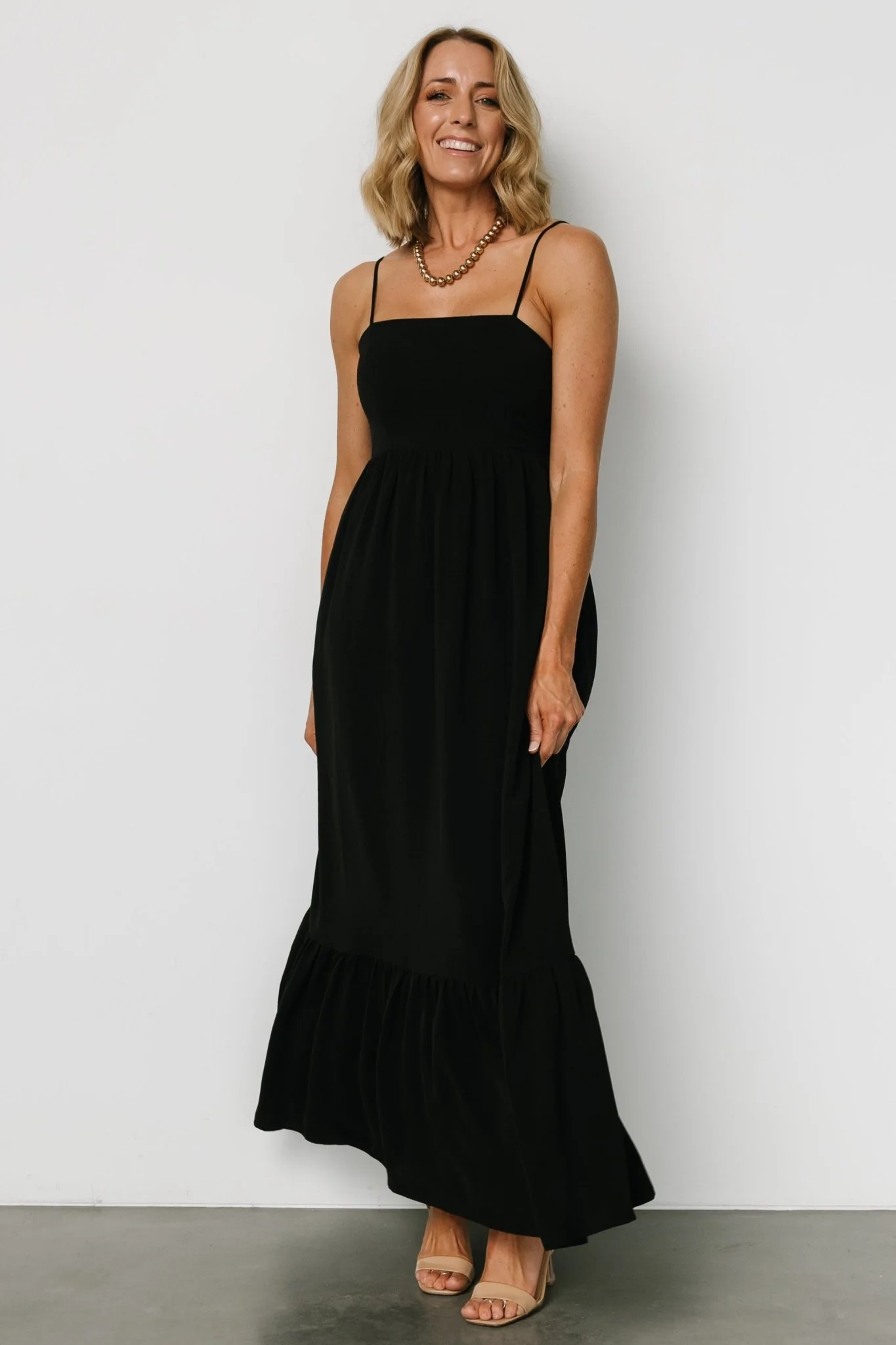 Regan Tank Maxi Dress | Black