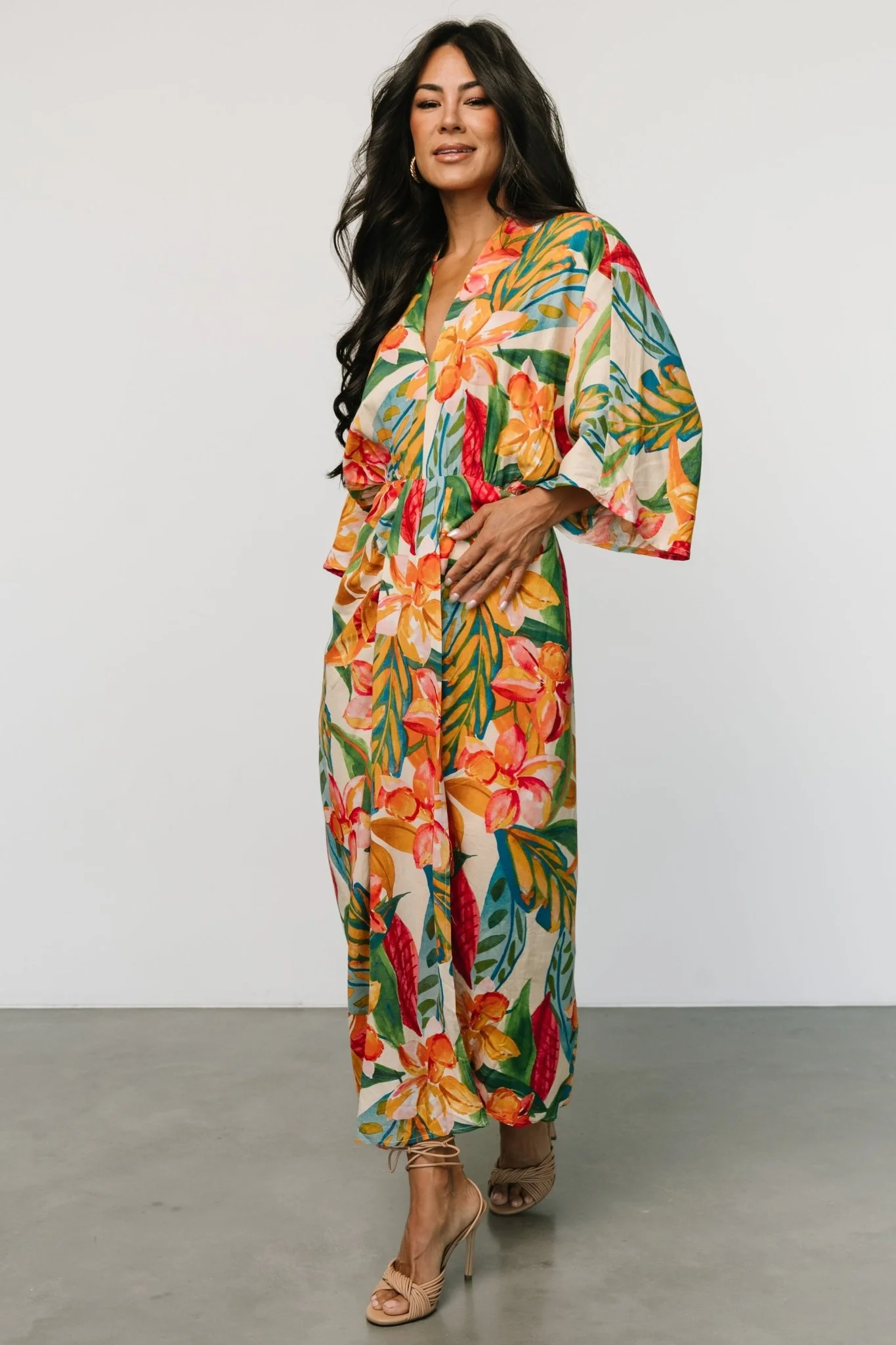 Oliana Kimono Dress | Summer Floral