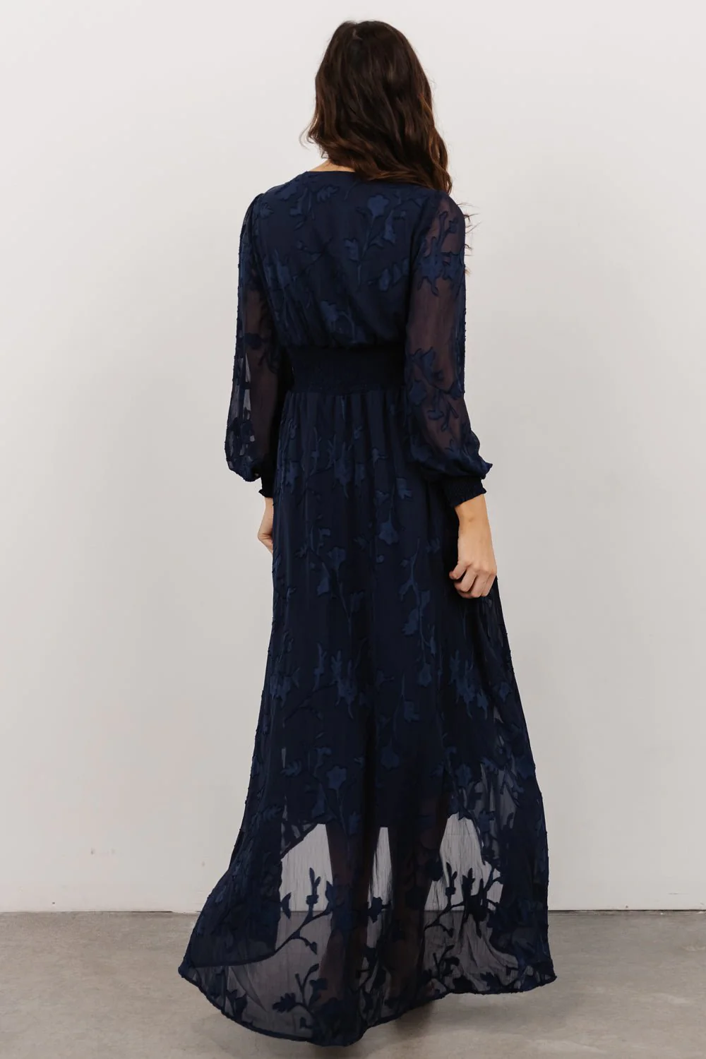 Mayfair High Low Maxi Dress | Navy