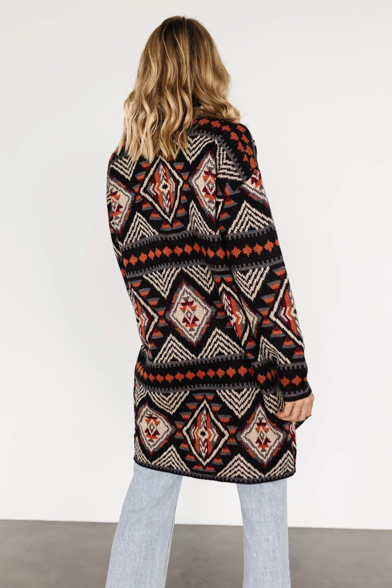 Billings Knit Cardigan | Black Multi