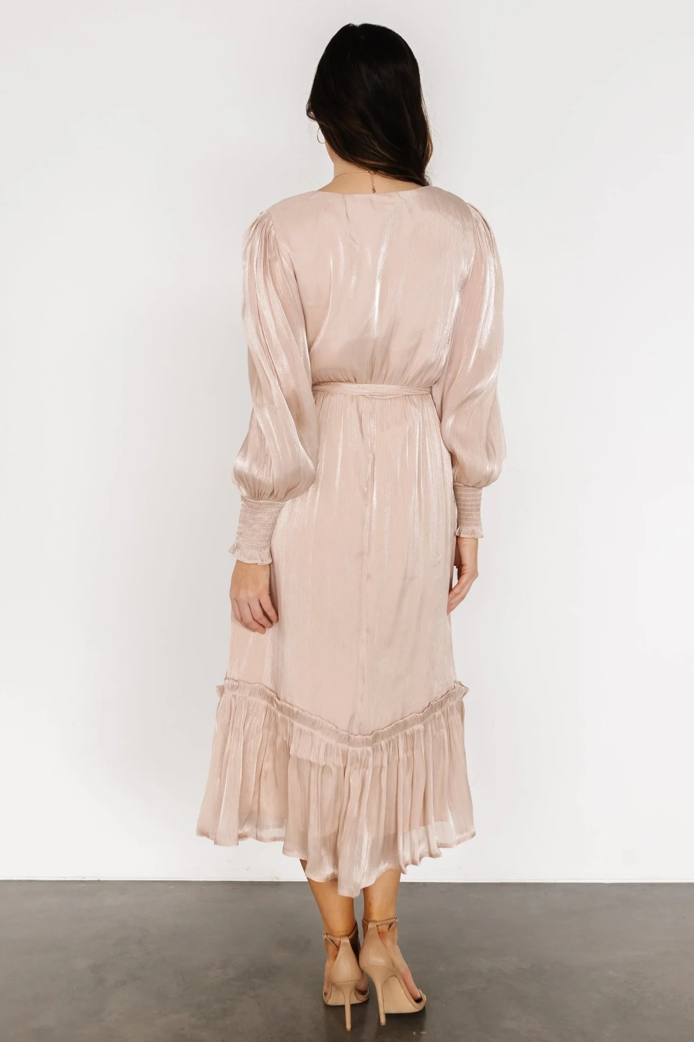 Flynn Midi Dress | Champagne